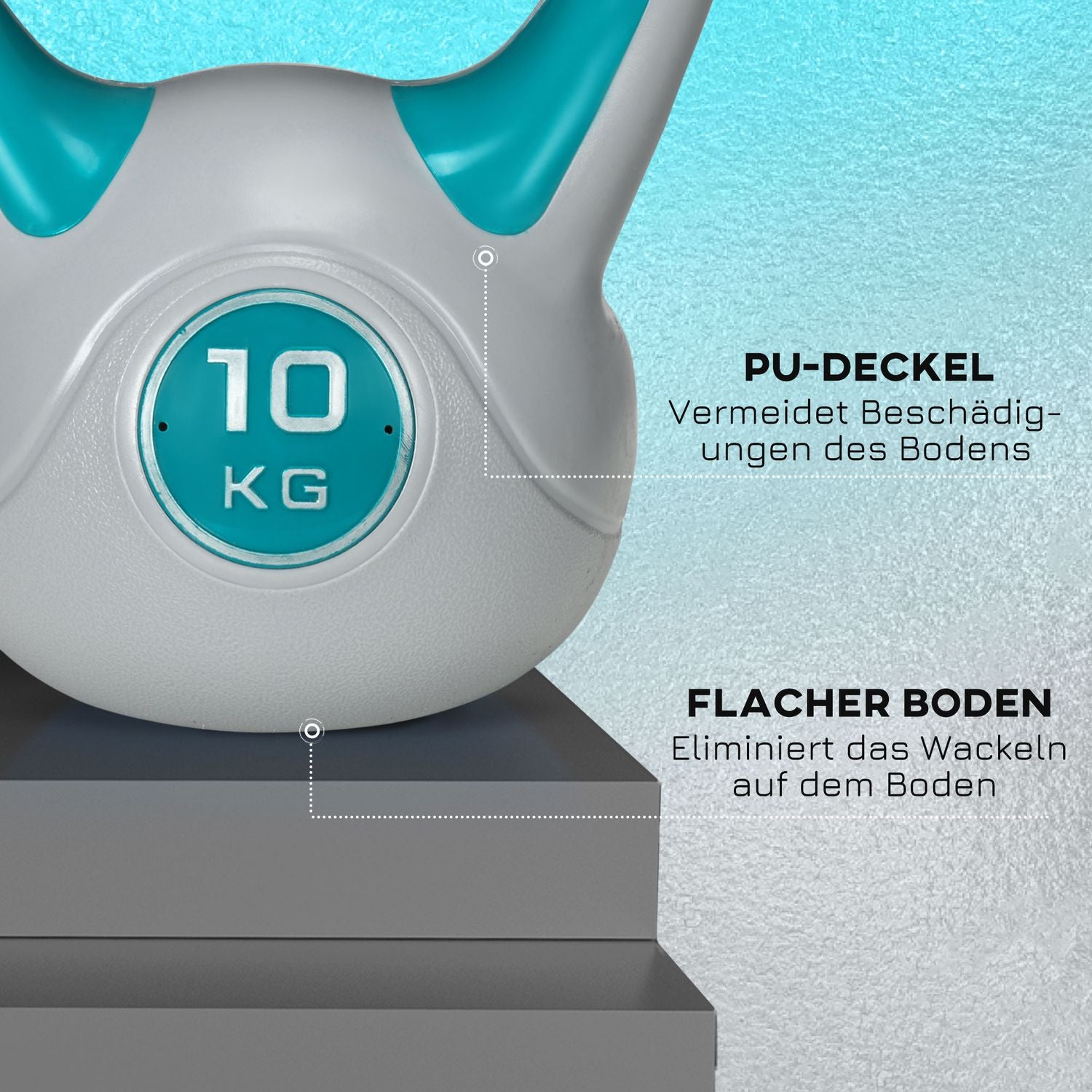 10 kg golvvänlig kettlebell – styrka och kondition