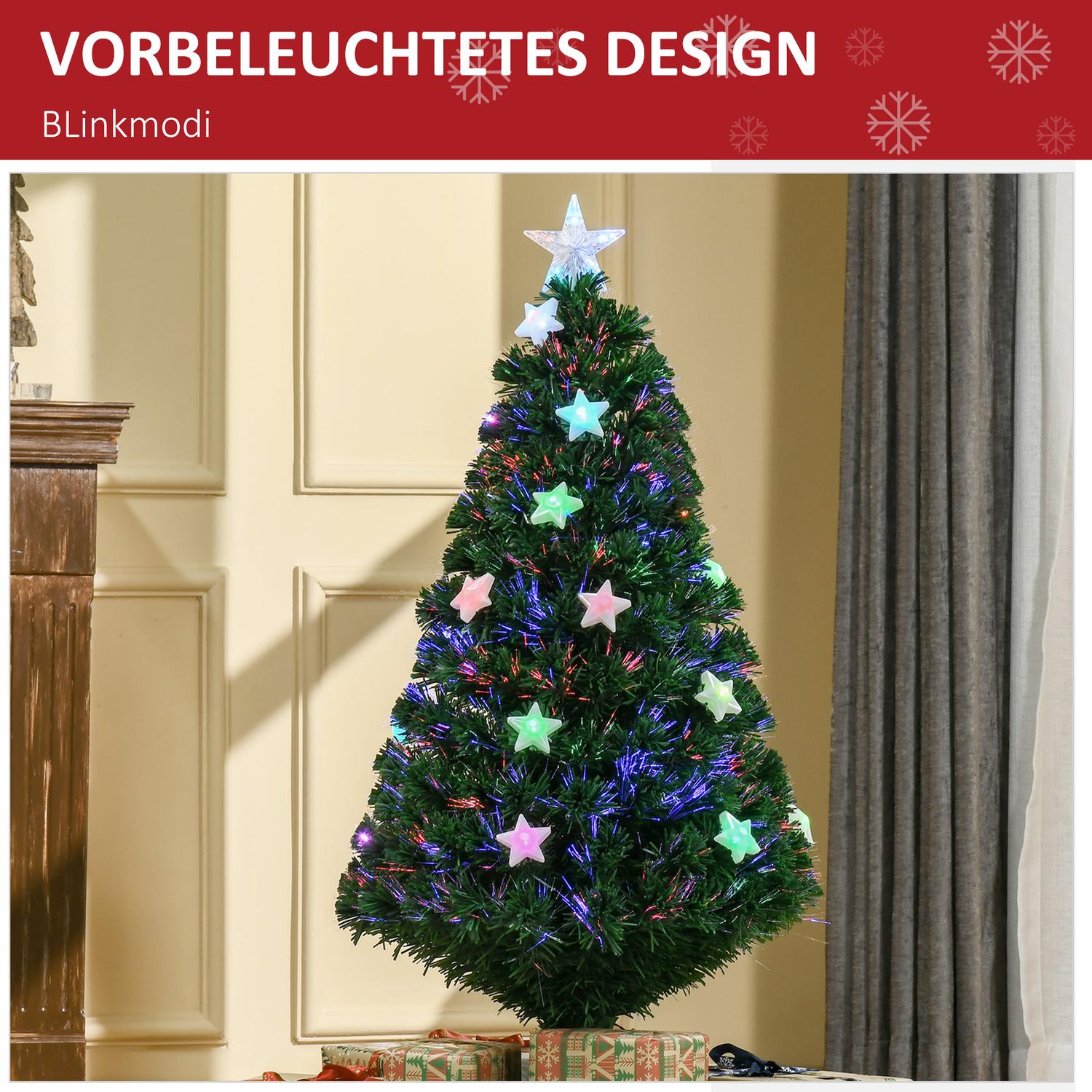 120 cm LED konstgjord julgran med 16 ljus