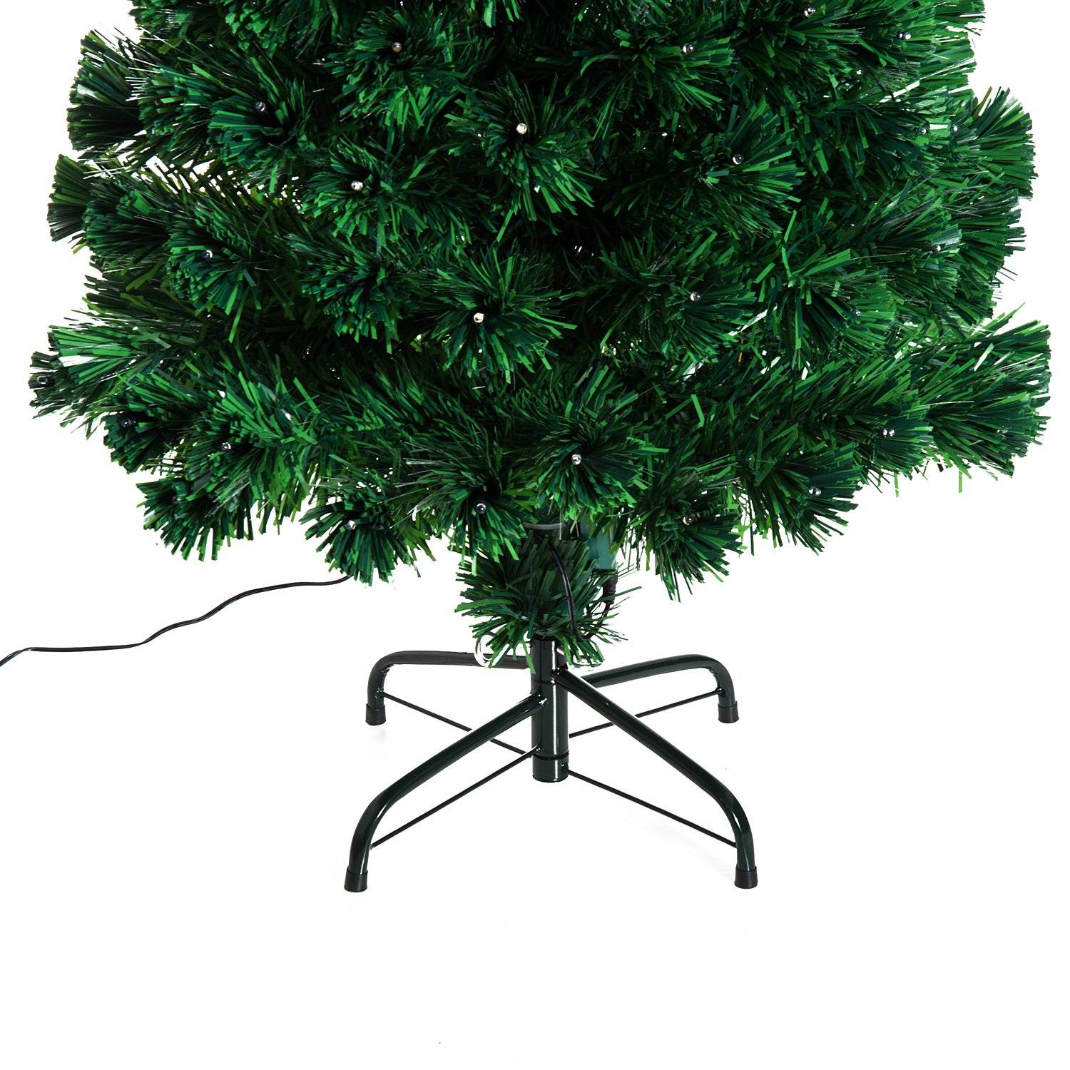 120 cm konstgjord julgran med LED-fiberljus