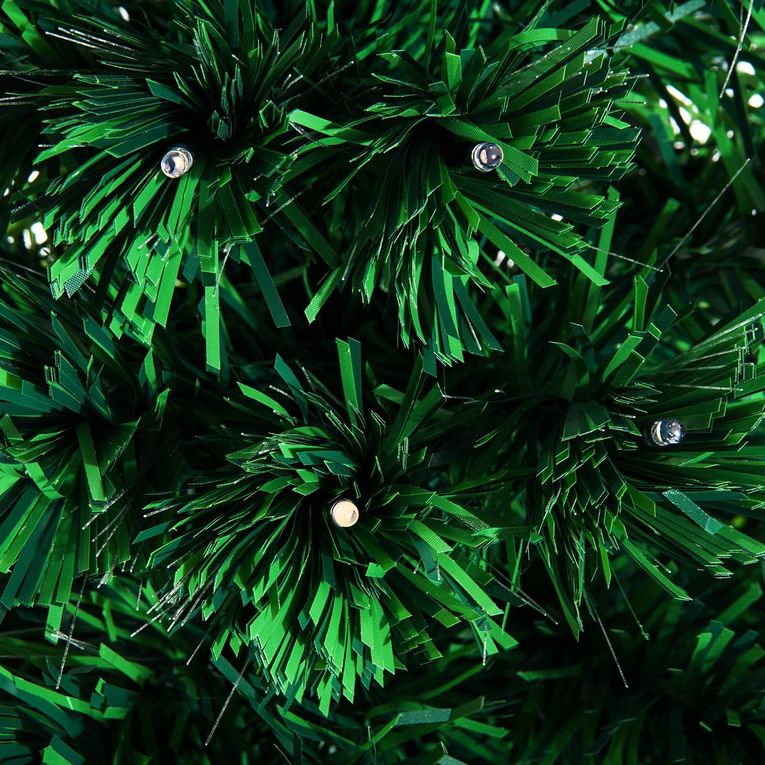 120 cm konstgjord julgran med LED-fiberljus
