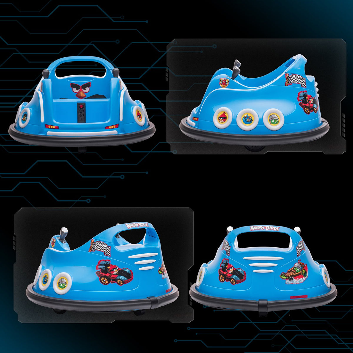 Dětské elektrické autíčko 12V Bumper Car, dálkové ovládání, otáčení o 360°