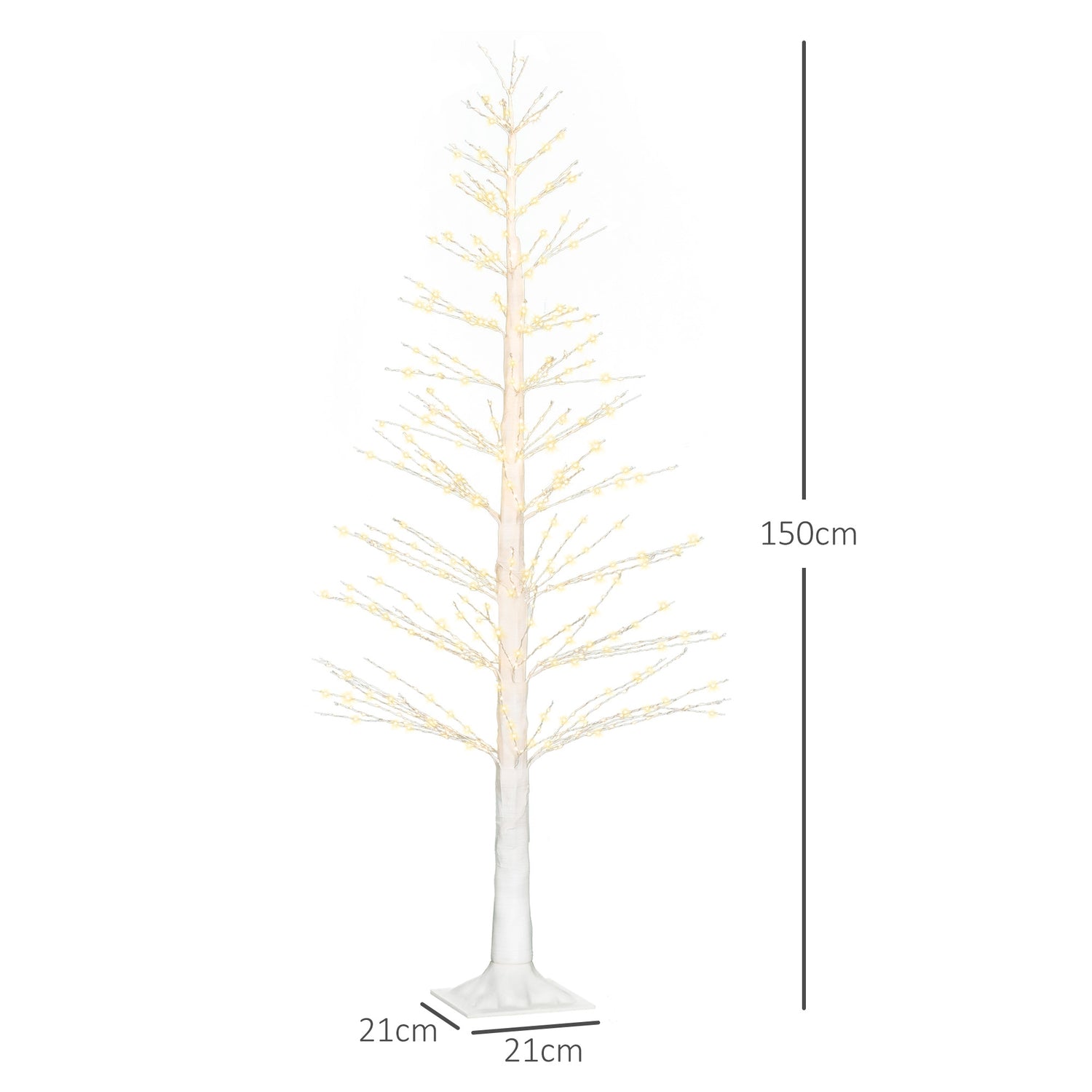 150 cm umělý vánoční stromek, 600 LED světel, do interiéru i exteriéru