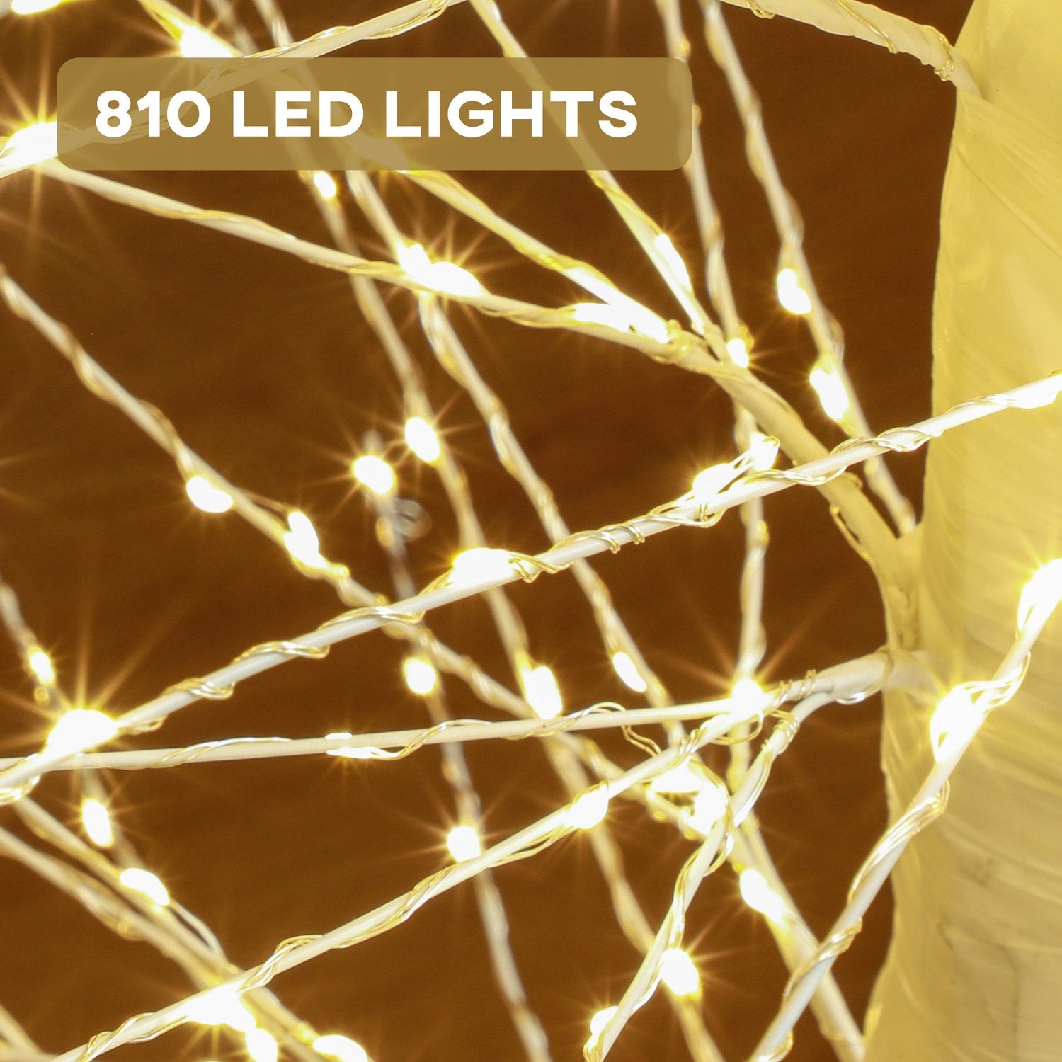 180 cm LED vánoční stromek – 810 světel, dekorace do interiéru i exteriéru