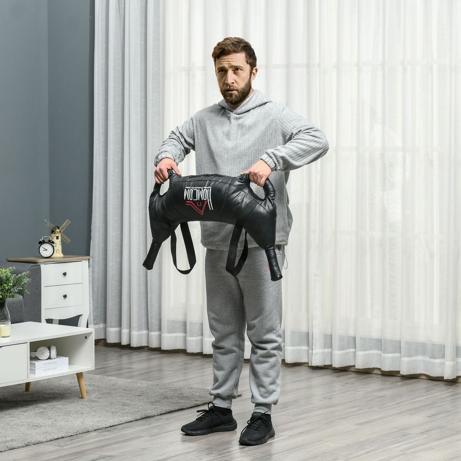 25 kg svart bulgarisk styrketräningssandsäck