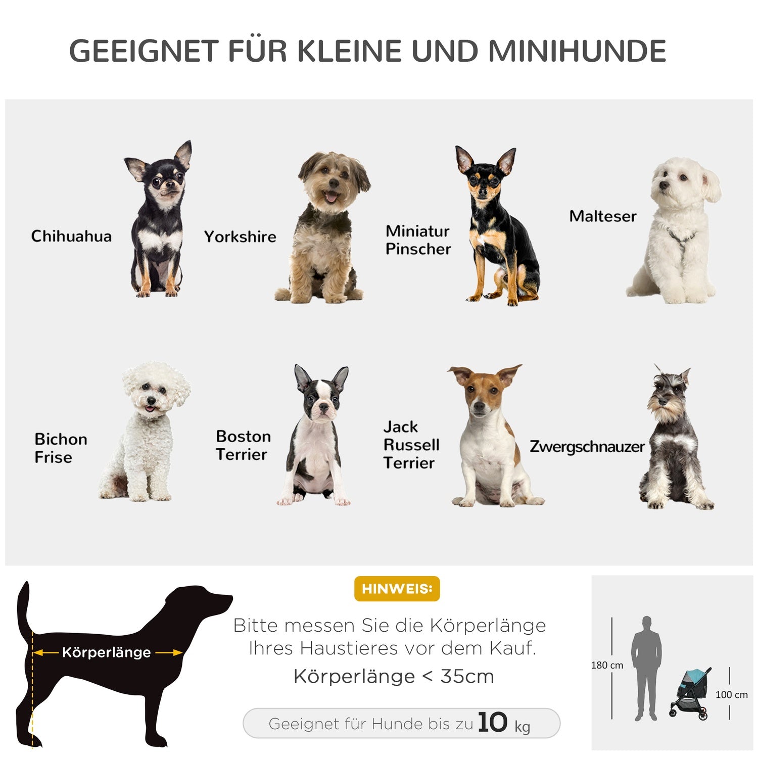 2-i-1 husdjursvagn – hopfällbar hund- och kattvagn, mörkgrön
