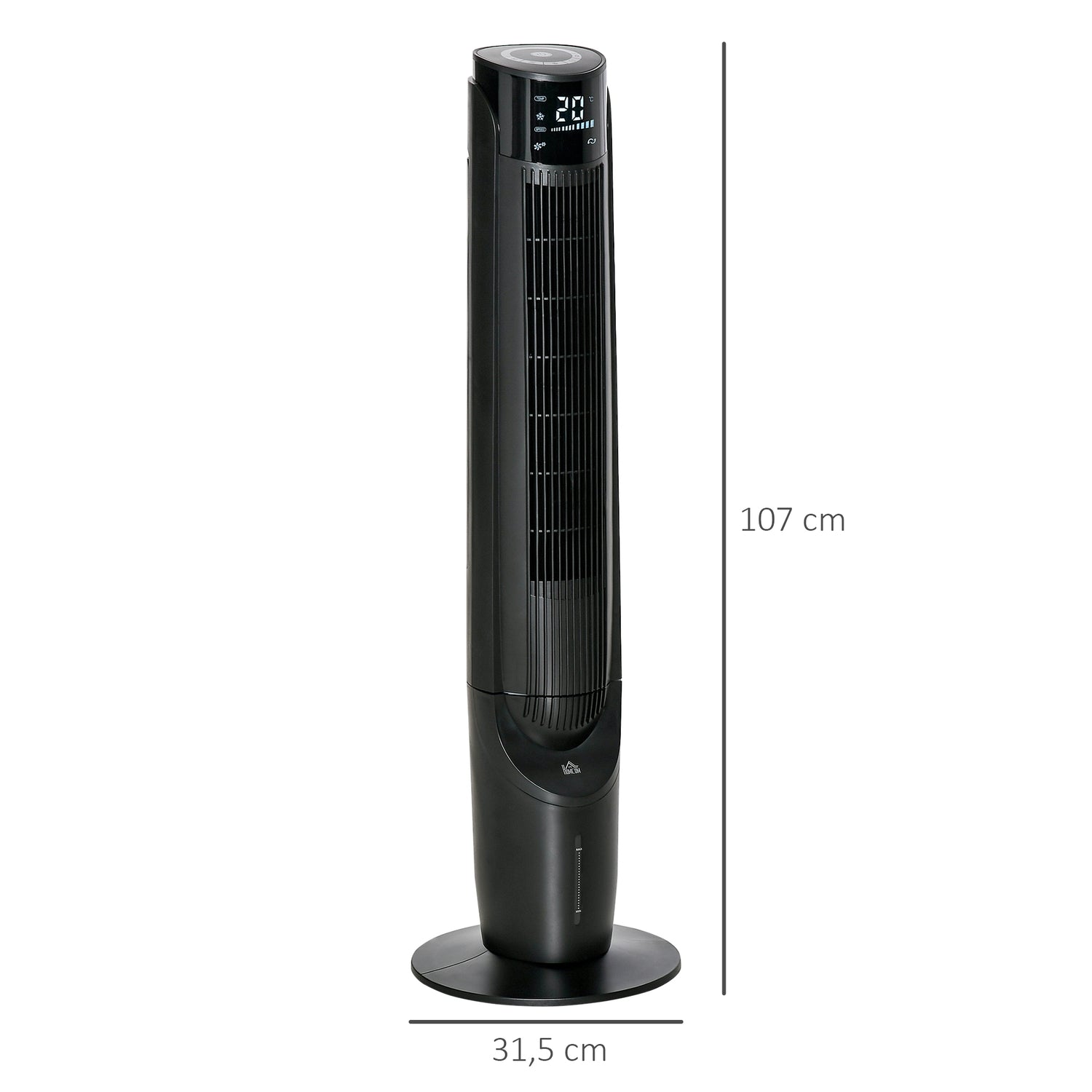 Věžový ventilátor a ochlazovač vzduchu 2 v 1, 4 režimy, dálkové ovládání