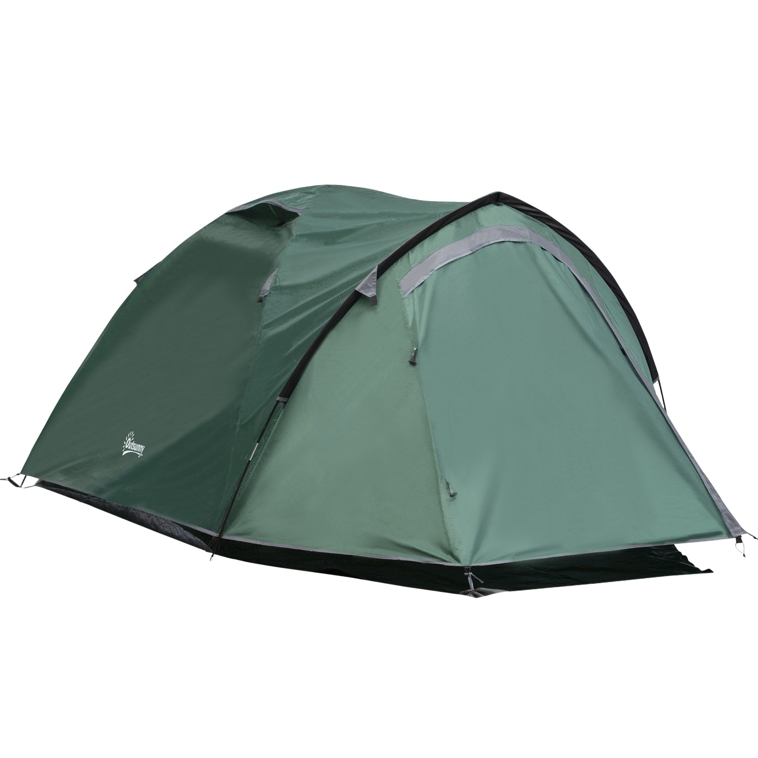 Kempingový kopulovitý stan pro 2 osoby, sklolaminát, 325 x 183 x 130 cm