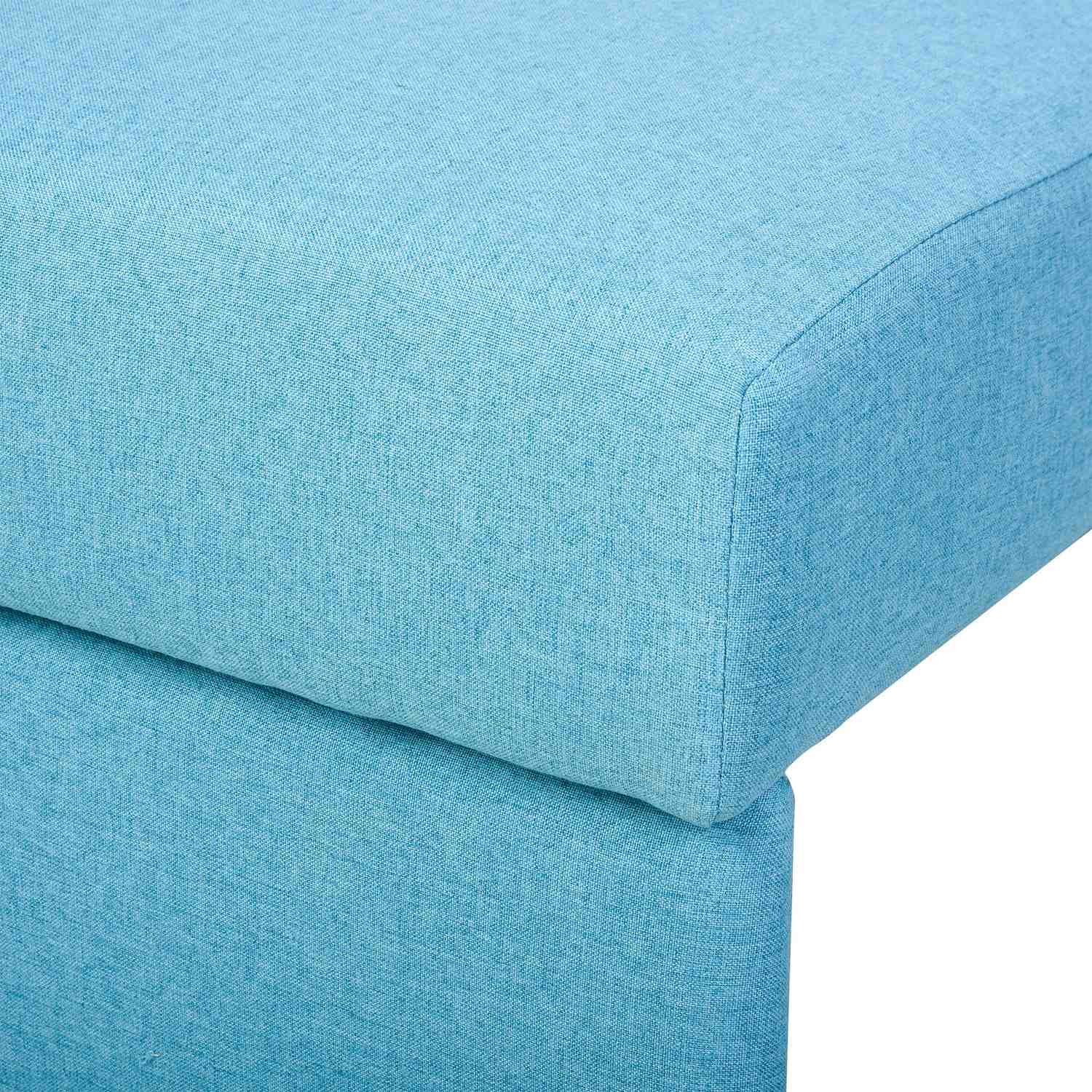 2-sits bäddsoffa – förvaring, ljusgrå polycotton