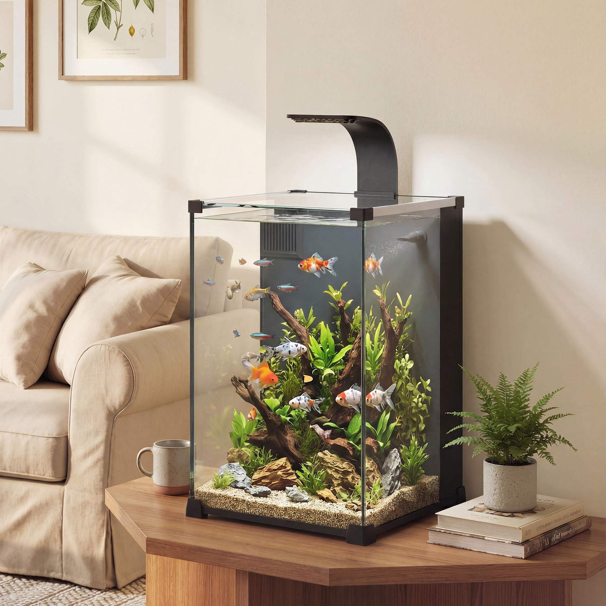 36l nano akvarijní sada s LED osvětlením a filtrem