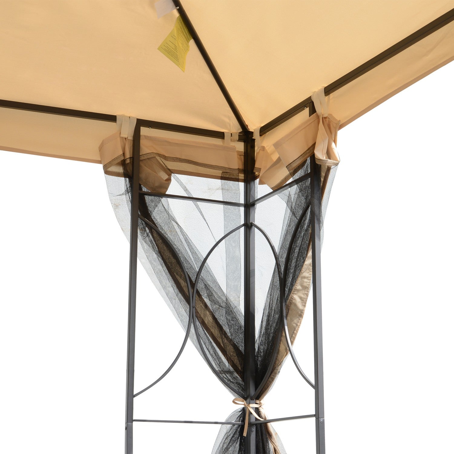 3x3M väderbeständigt partytält med 4 metallhyllor