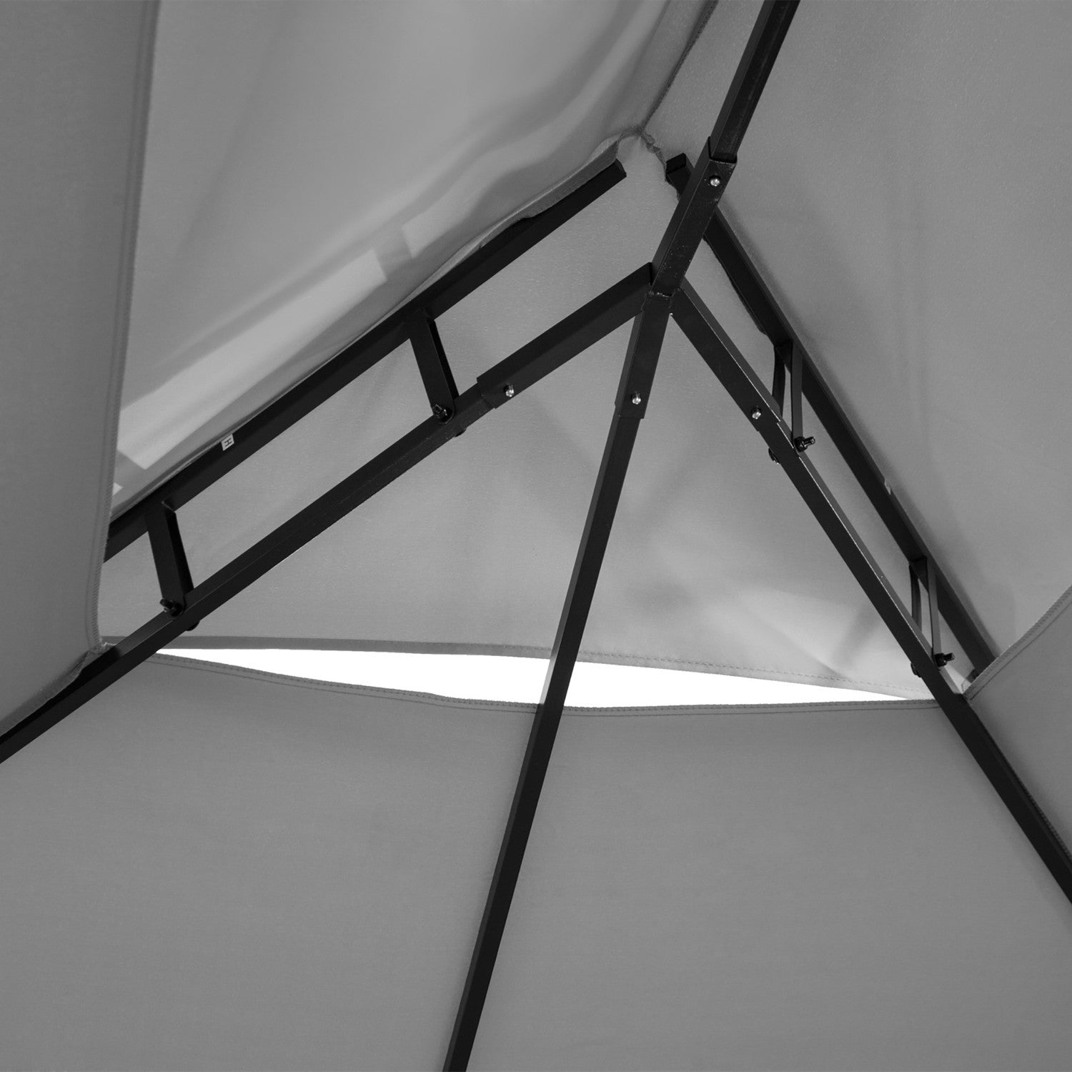 Tmavě šedý vodotěsný zahradní pavilon 3x4m se 6 panely