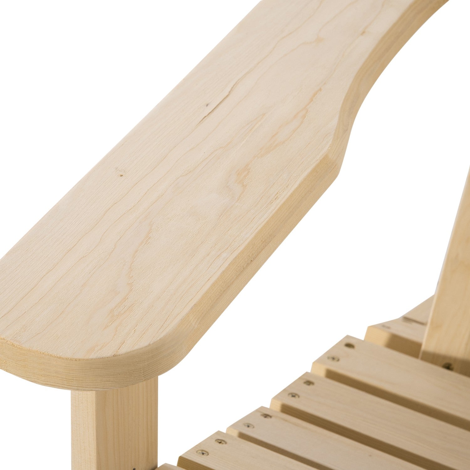 Adirondack Pine Wood Gungstol för uteplats, 74x97x92 cm