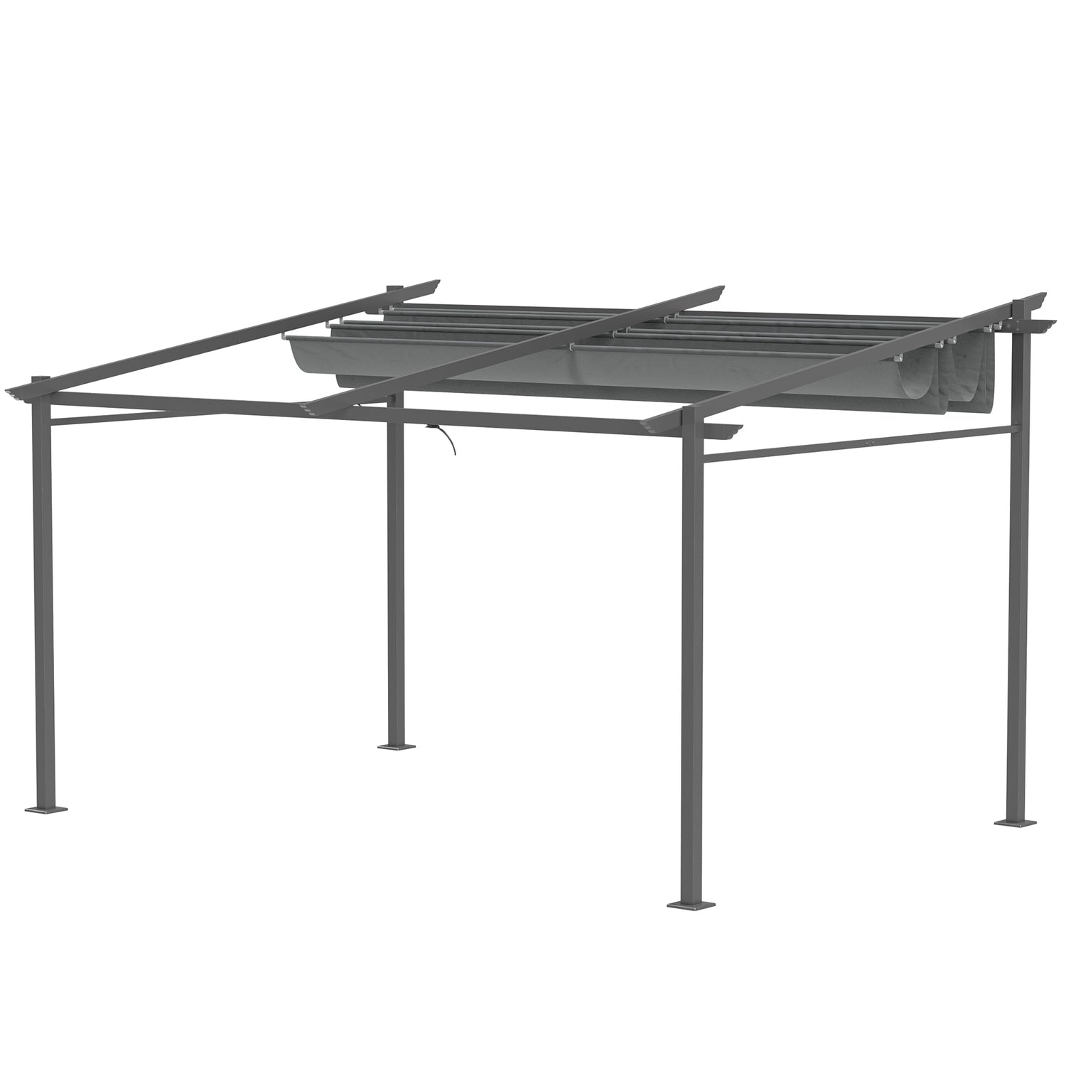 Hliníková pergola 4x3m, nastavitelná střecha, UV ochrana