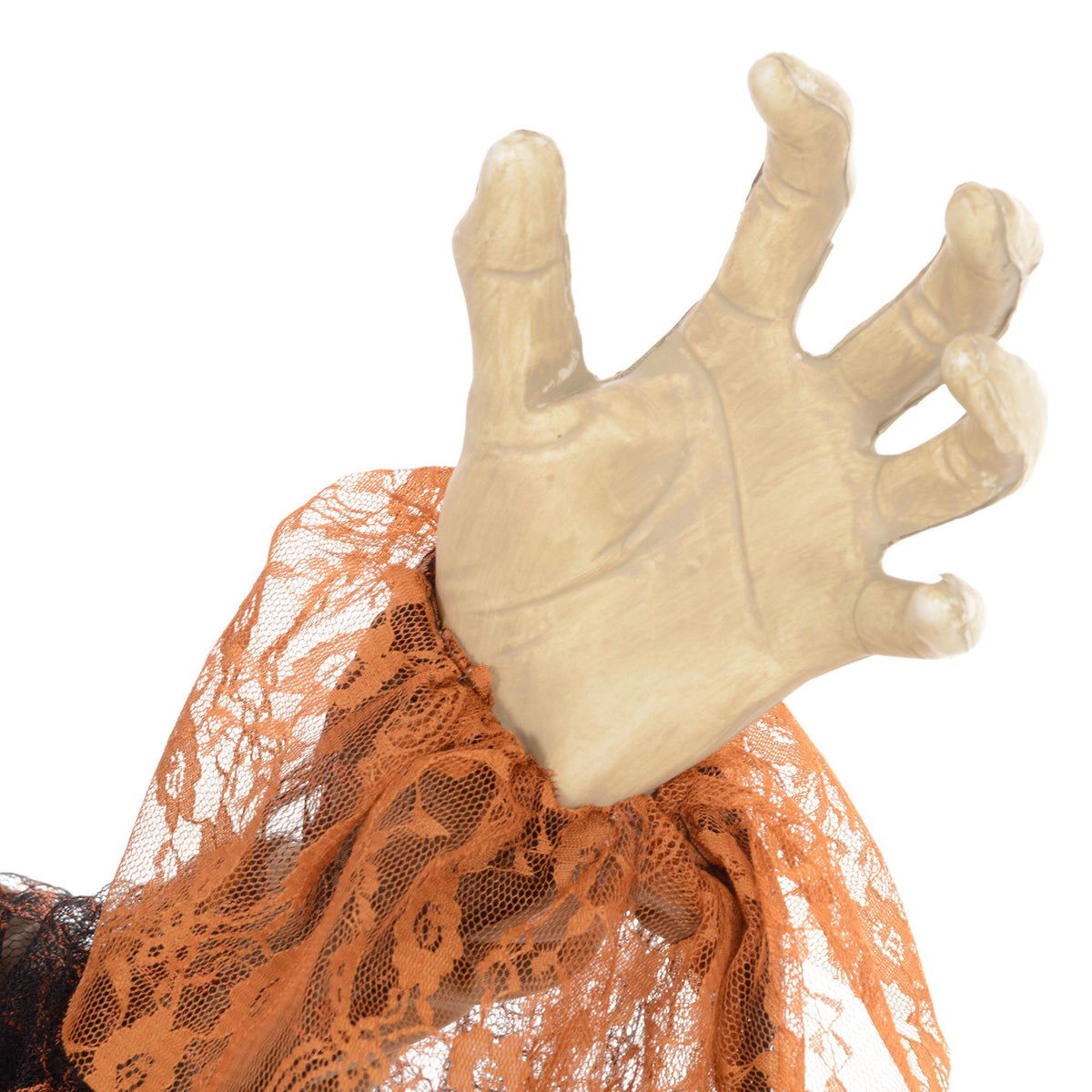 Animovaná halloweenská dekorace čarodějnice s červenýma očima, 183 cm