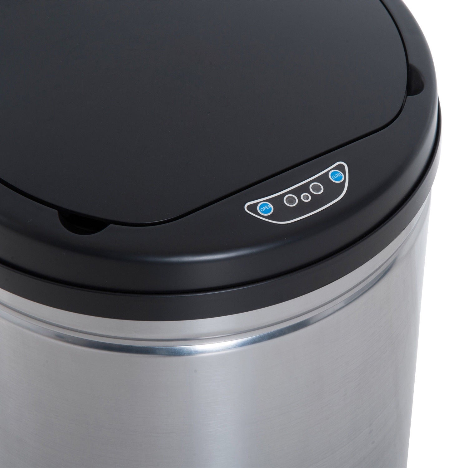 Automatisk 30L sensor soptunna – rostfritt stål, rund