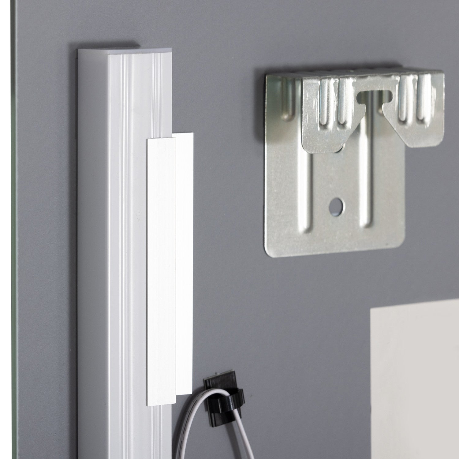 Badrumsspegel med lampor, 3 färger & Touch Switch, 50x70cm