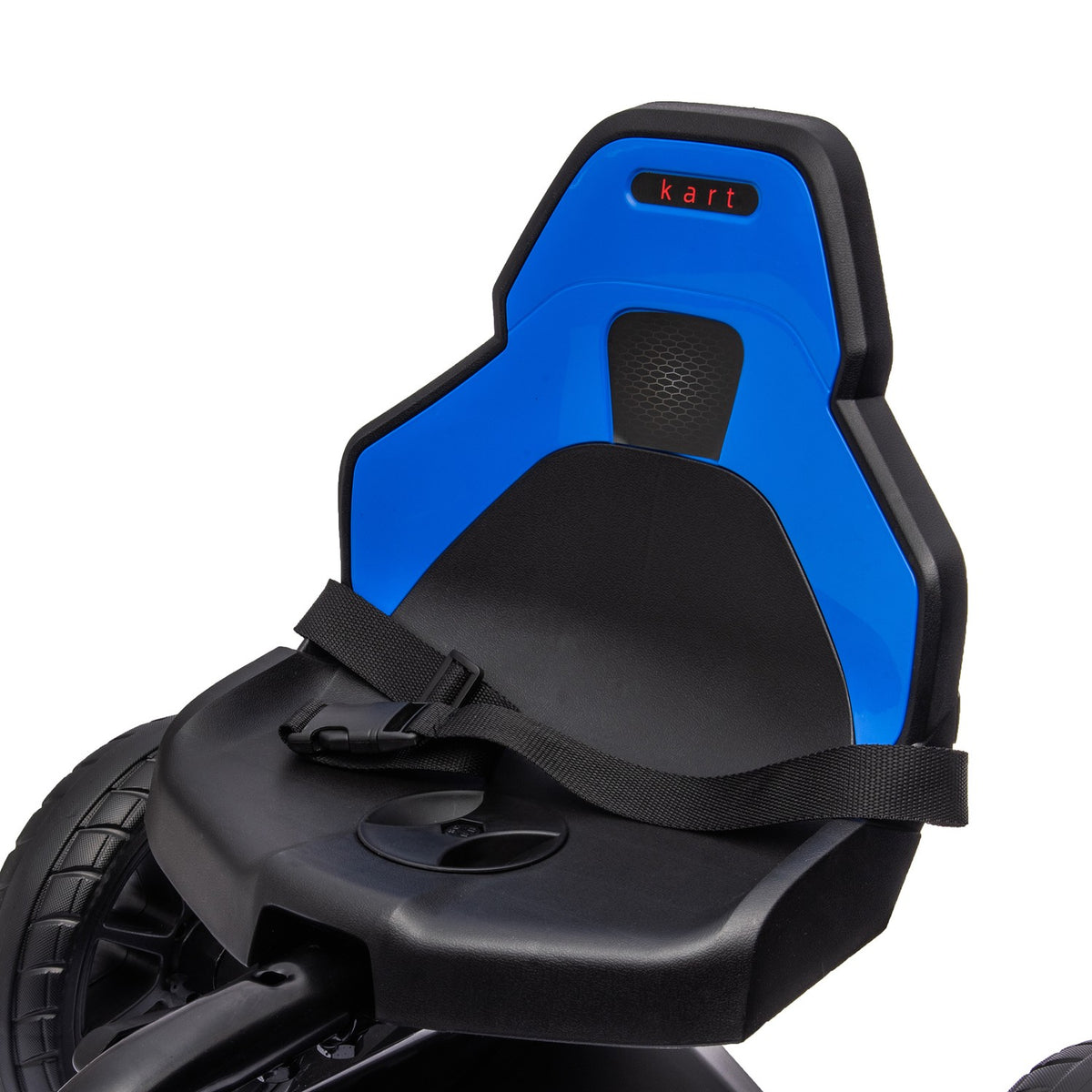 Dětská šlapací motokára s nastavitelným sedadlem a ruční brzdou