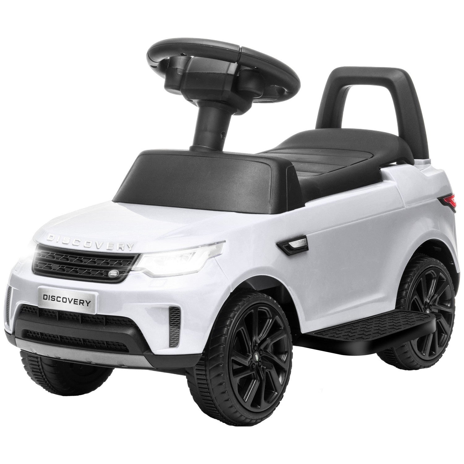 Dětské elektrické auto 2 v 1 s hudbou a světly, bílé