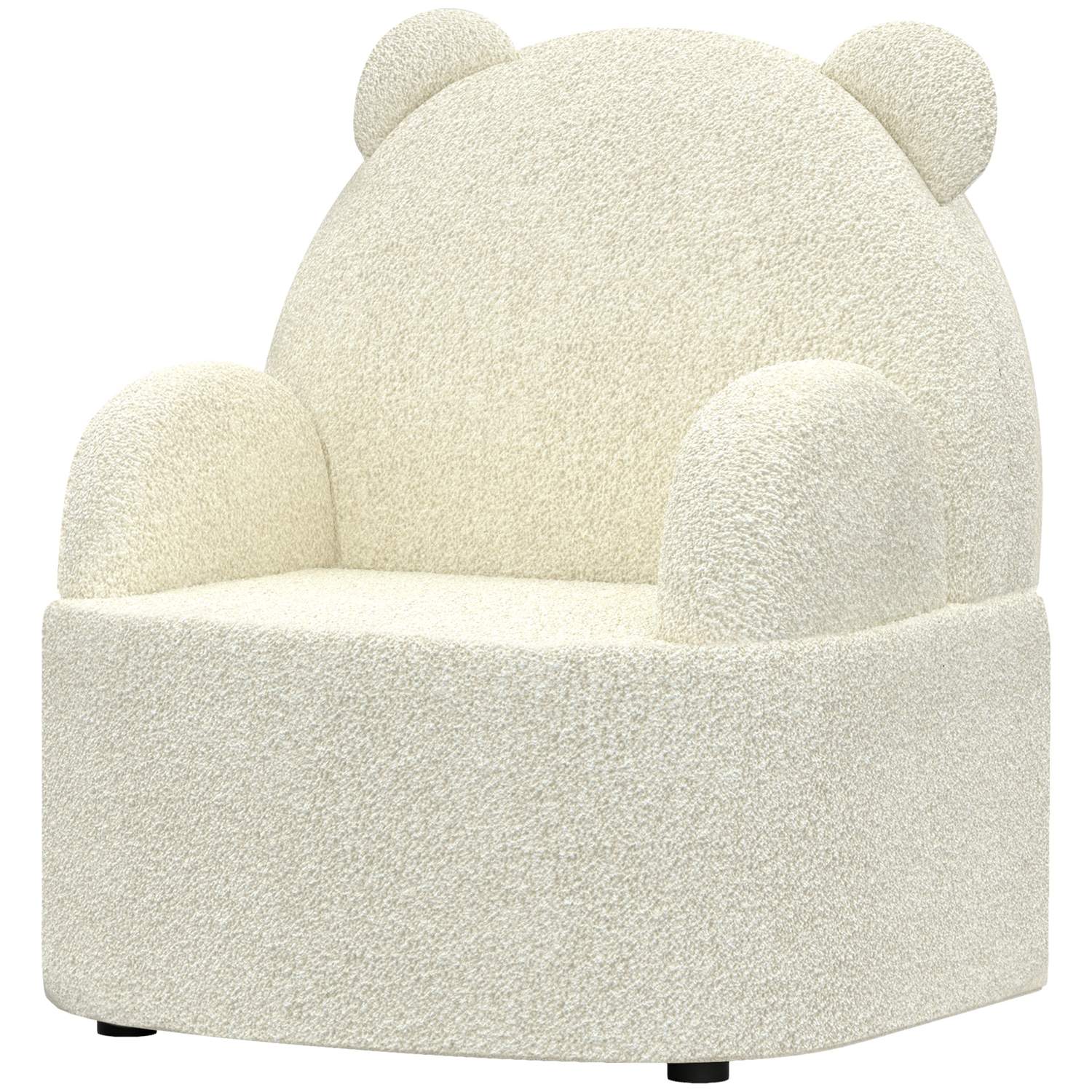 Dětské křeslo ve tvaru medvěda, měkký plyš Teddy, béžové