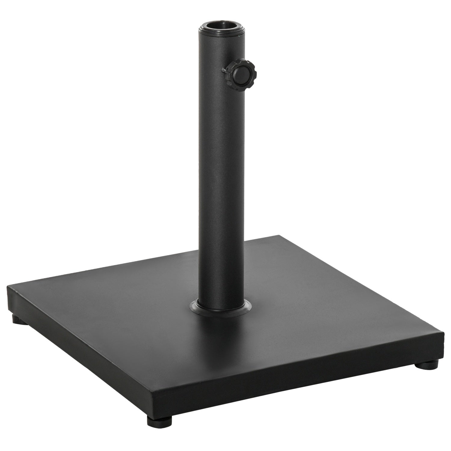 Black Metal & Cement Paraply Base, 13 Kg, Passar Ø35-48 Mm