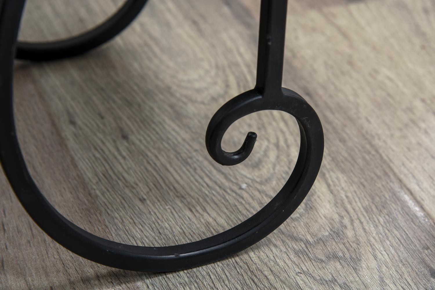 Black Metal Plant Stand – inomhus/utomhus mosaikbord