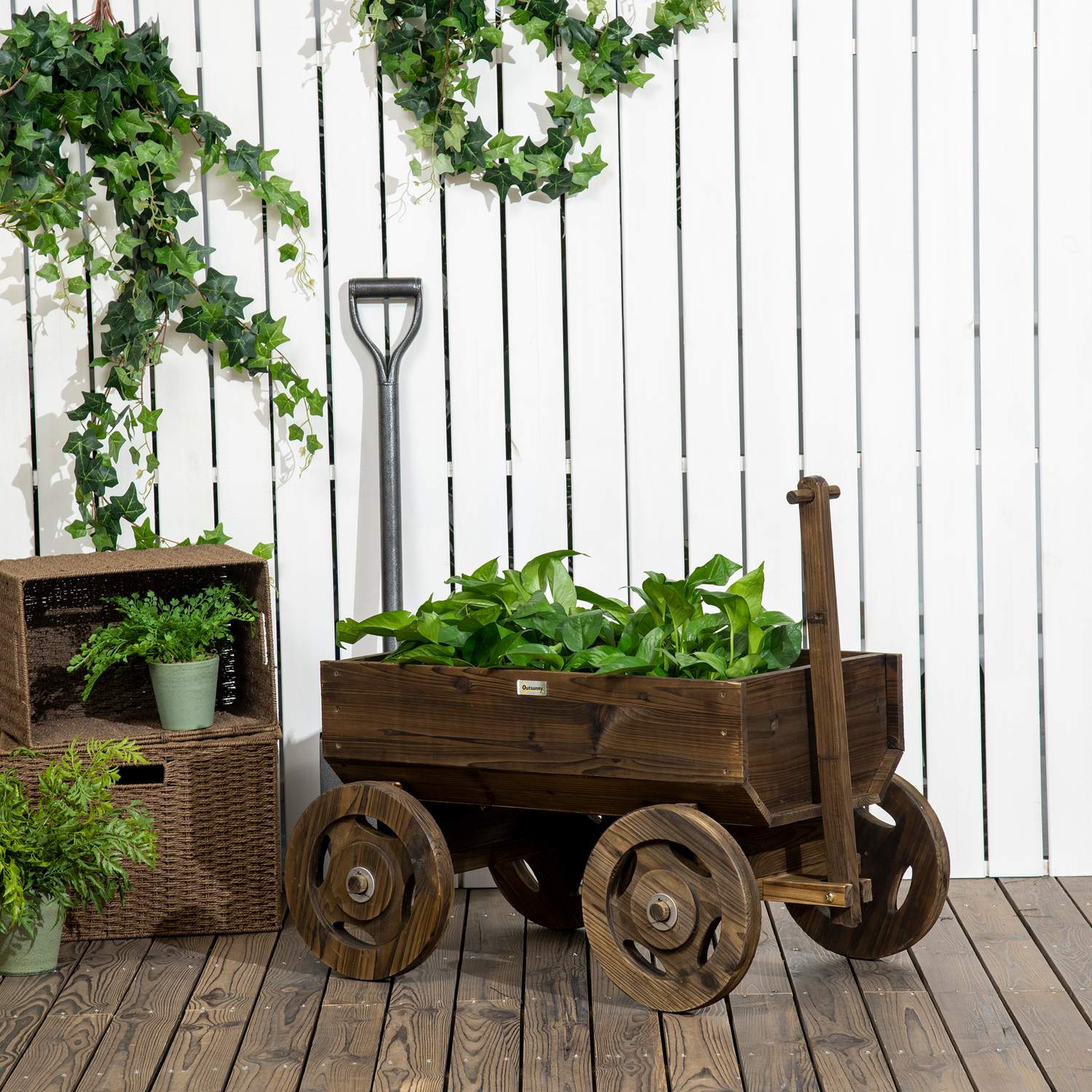 Blomlåda i trä – 120x53x55 cm, kapacitet 50 kg