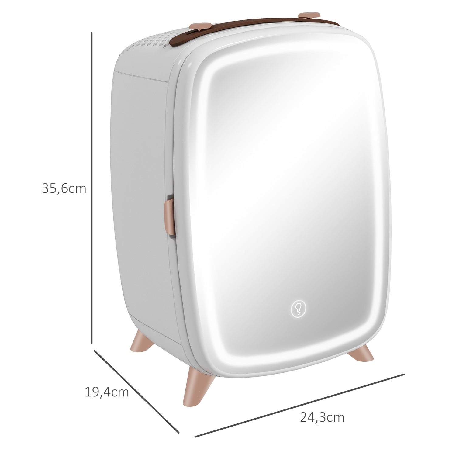 Přenosná 6L mini lednice – chladí kosmetiku a nápoje