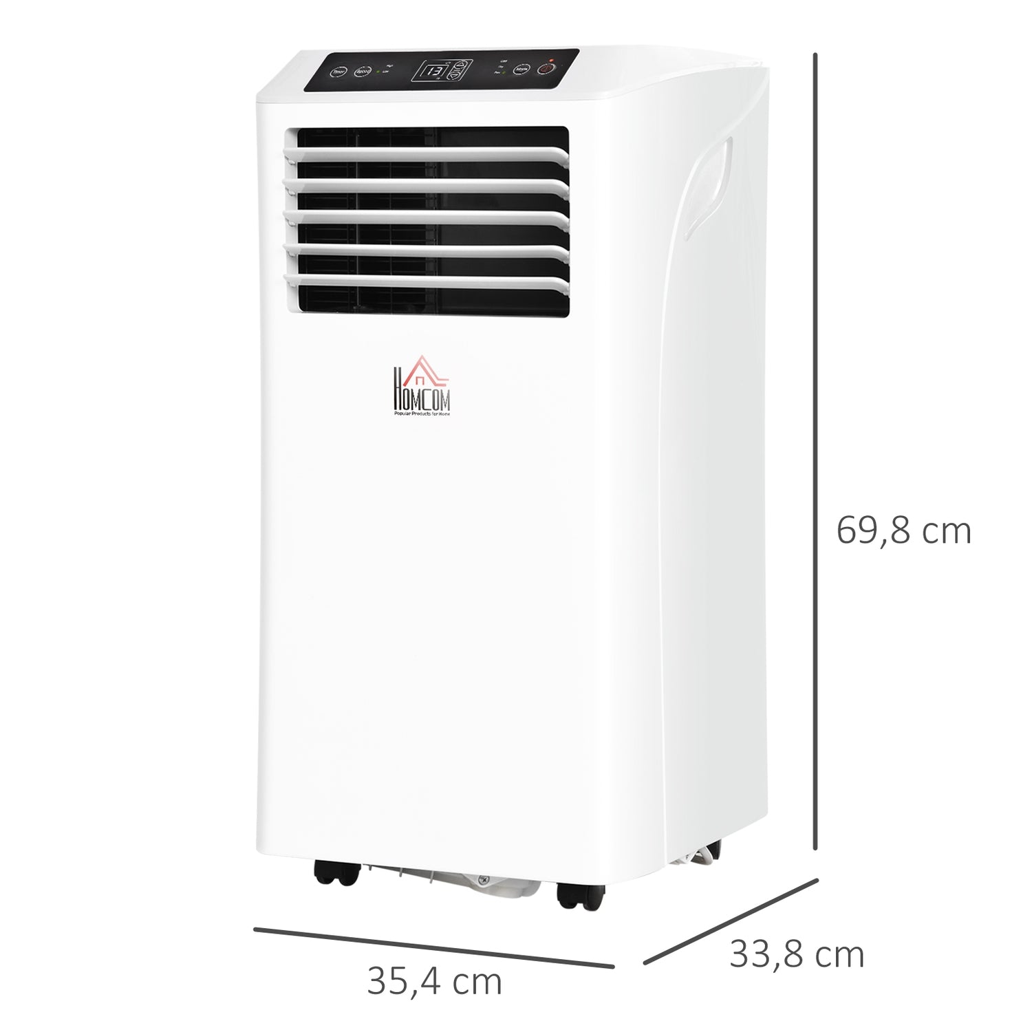 Bärbar luftkonditionering 2,9 kW med avfuktare och timer
