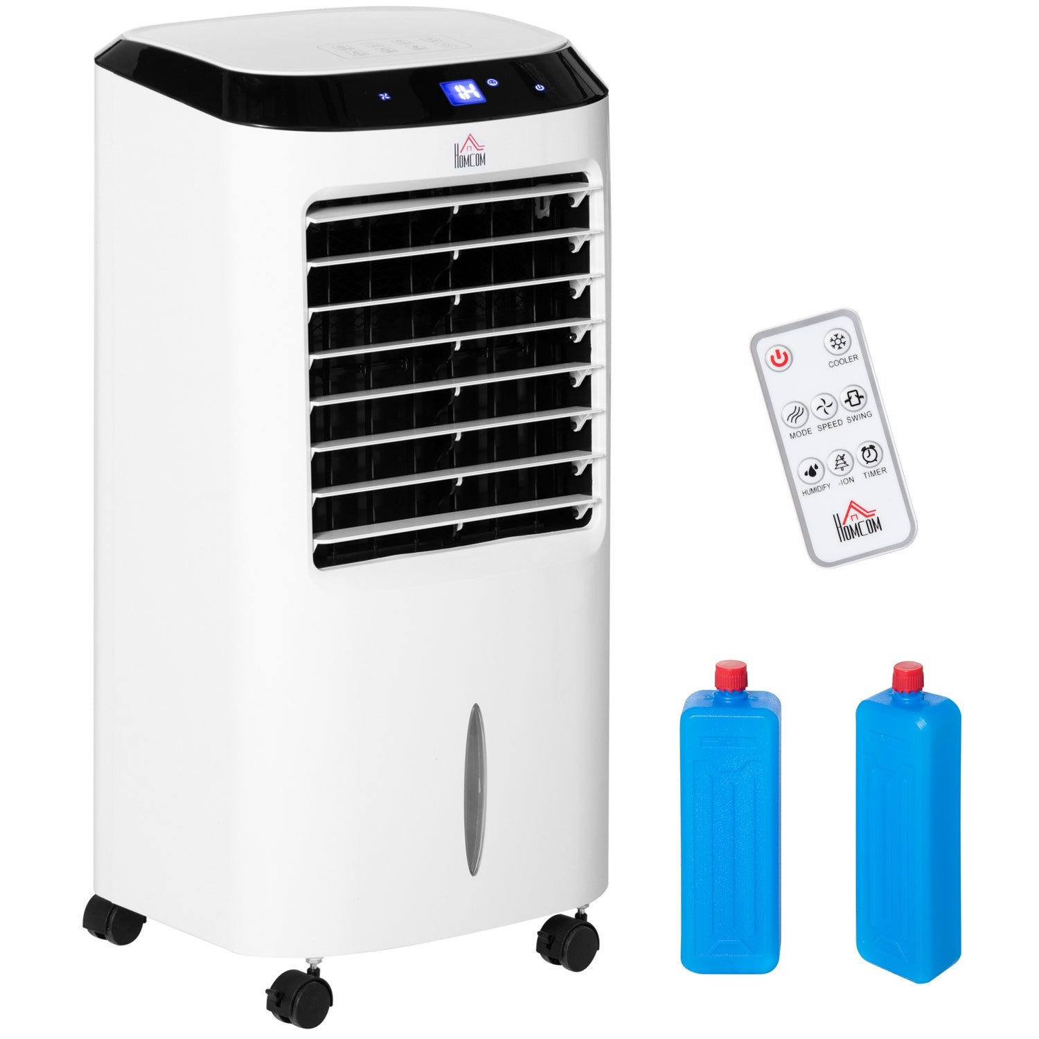 Bärbar luftkonditionering med luftfuktare och fjärrkontroll, 600W