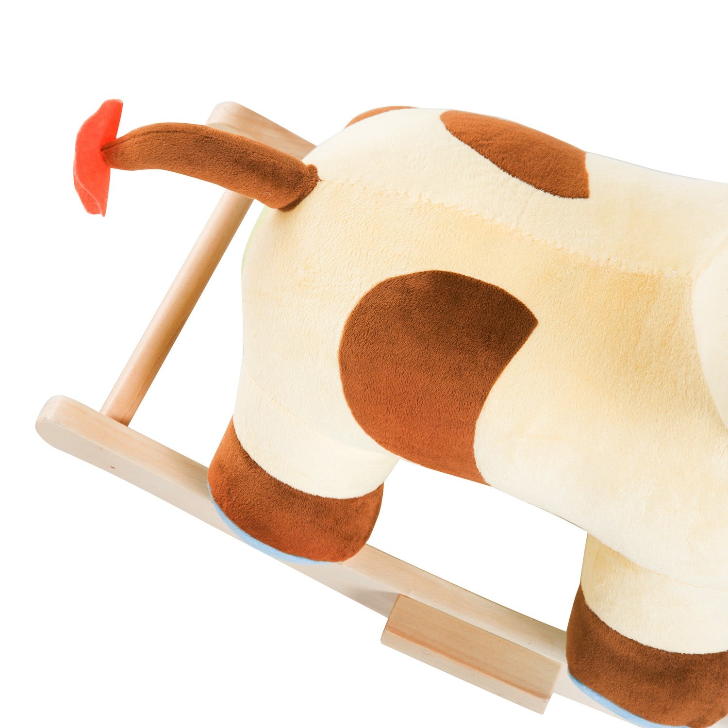 Brun & Gul Baby Rocking Cow Toy – 60x34x46 Cm