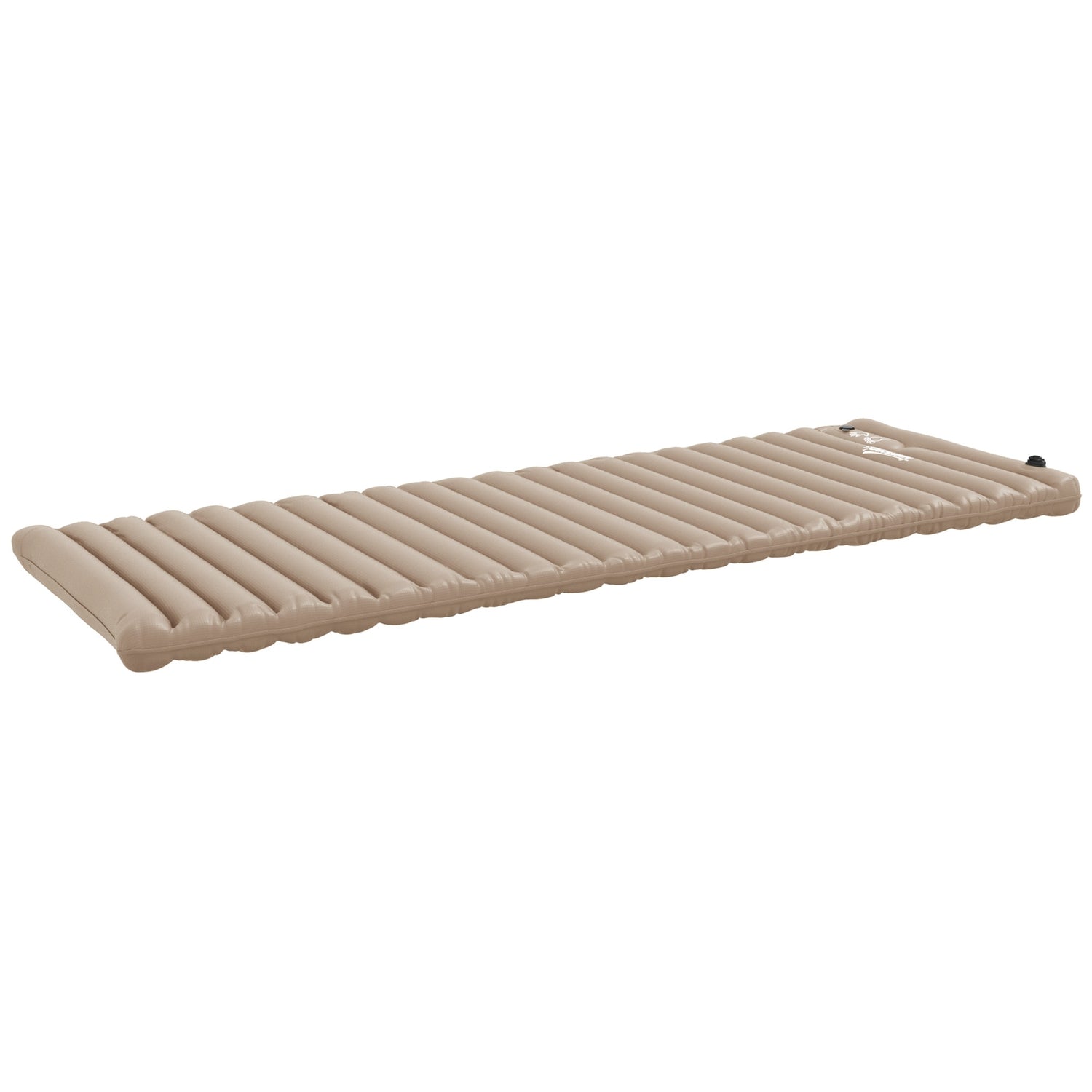 Campingluftmadrass Med Fotpump, Vattenavvisande, Khaki