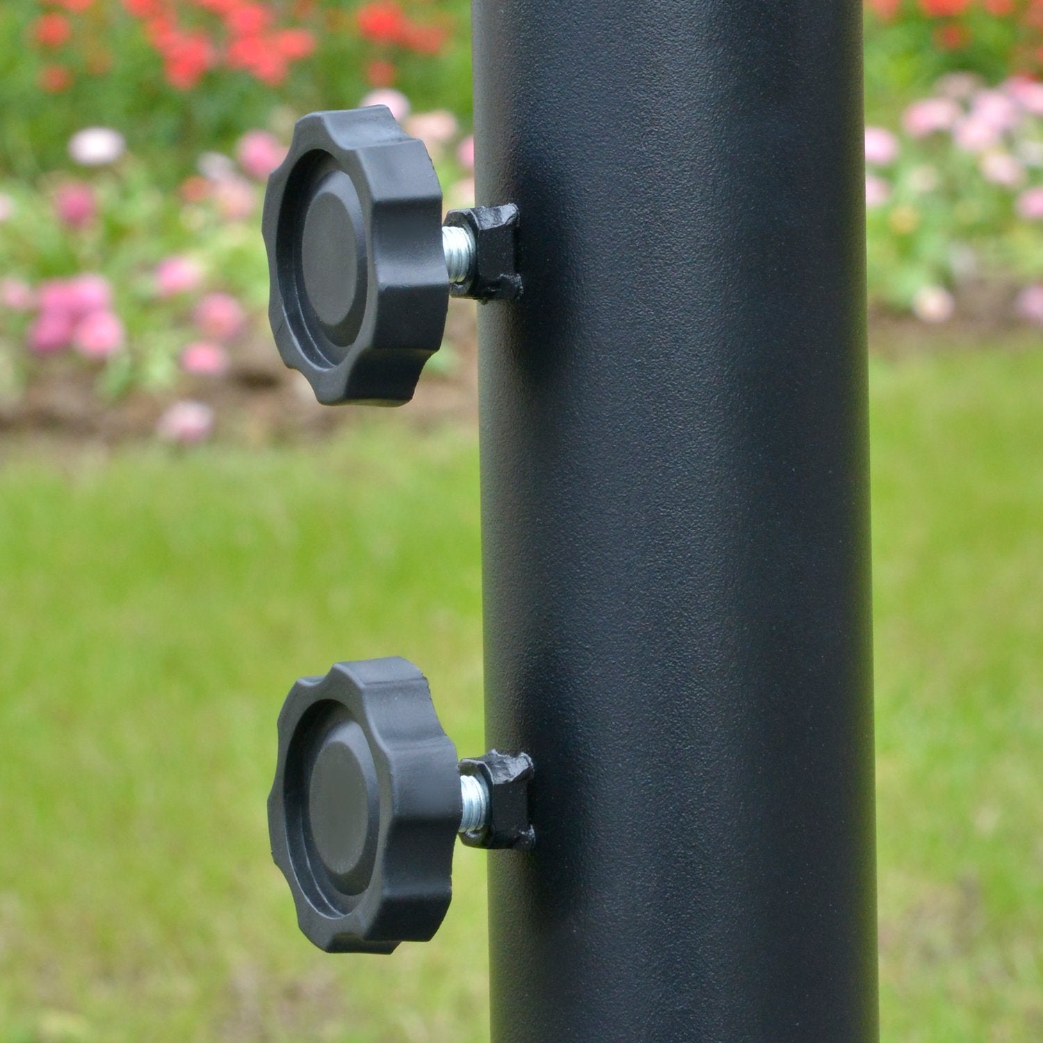 Cantilever Parasoll med vev, Kaffe Ø3x2,5M