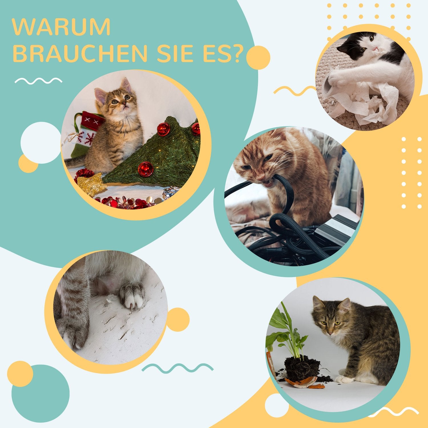 Cat Scratching Board med dubbelskiktsdesign och spelboll