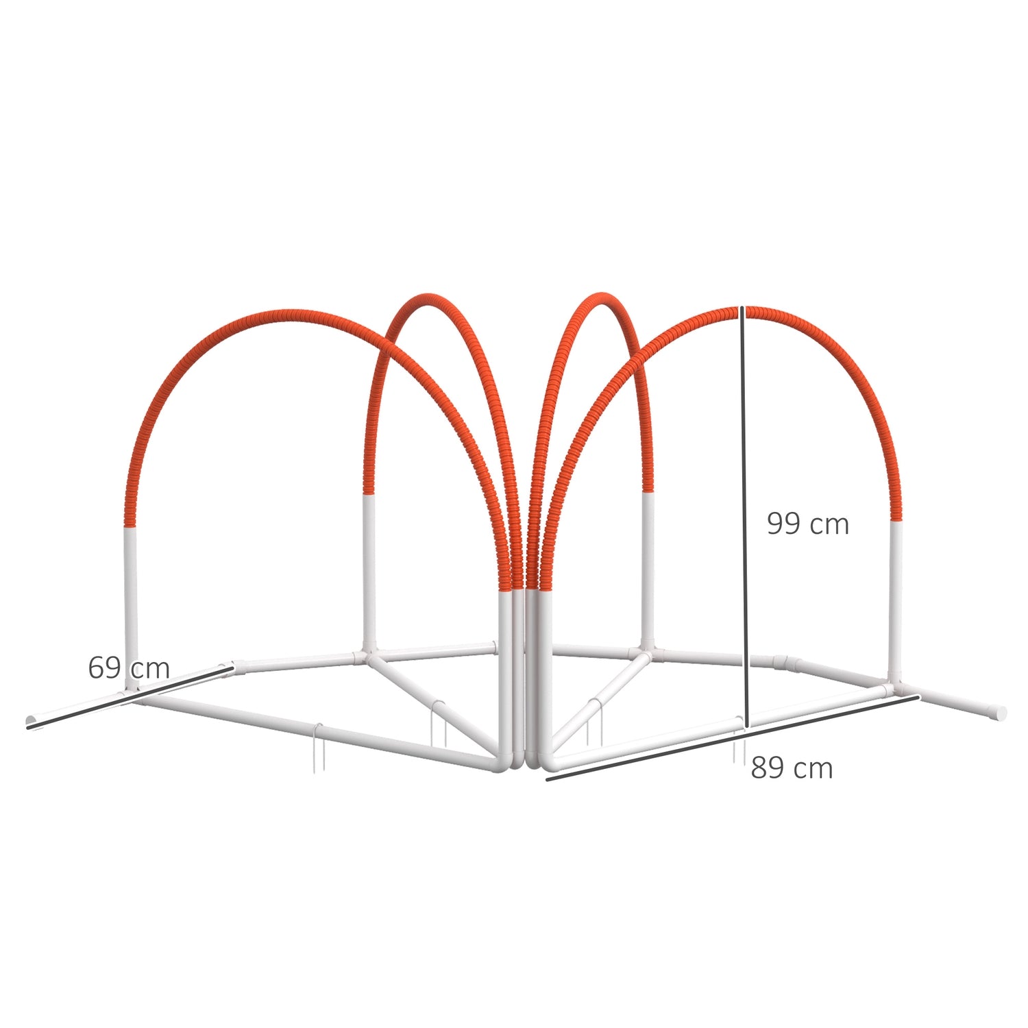 Dog Agility Set med slalomstavar, bärbar bärväska
