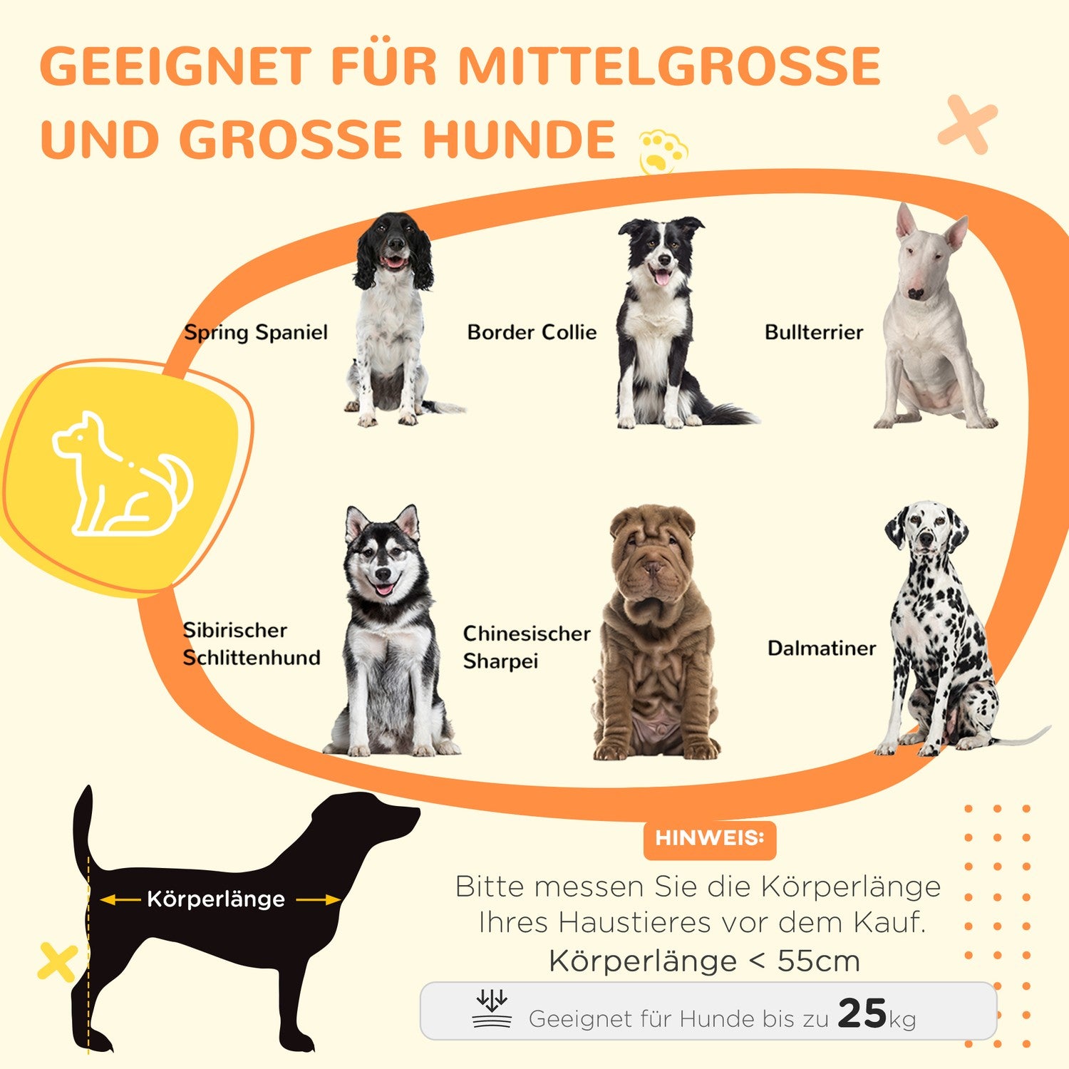 Ek Dog Cage bordsskiva, dubbla dörrar & kudde