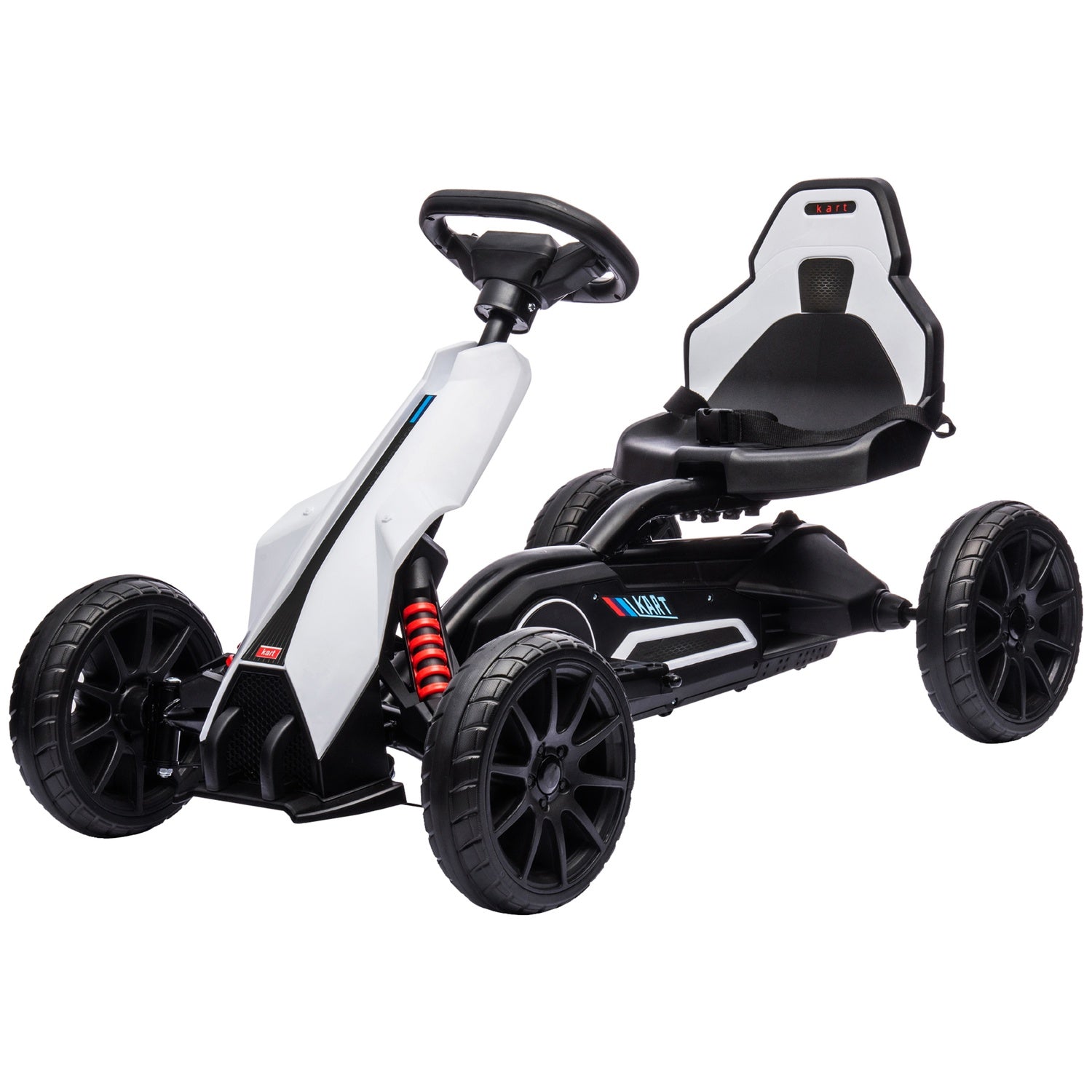 Elektrická motokára Drift Go-Kart pro děti, 12V, 3-8 let, bílá