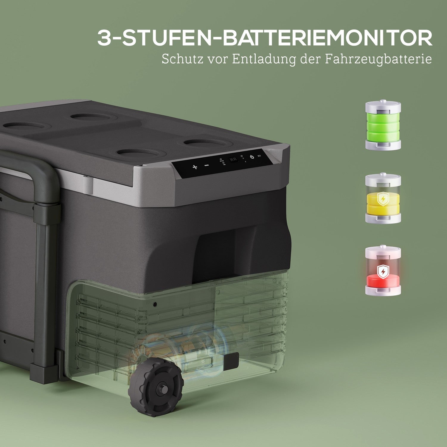 Elektrický chladicí box, 30L, LED, ECO Mode, 12/230V, černý