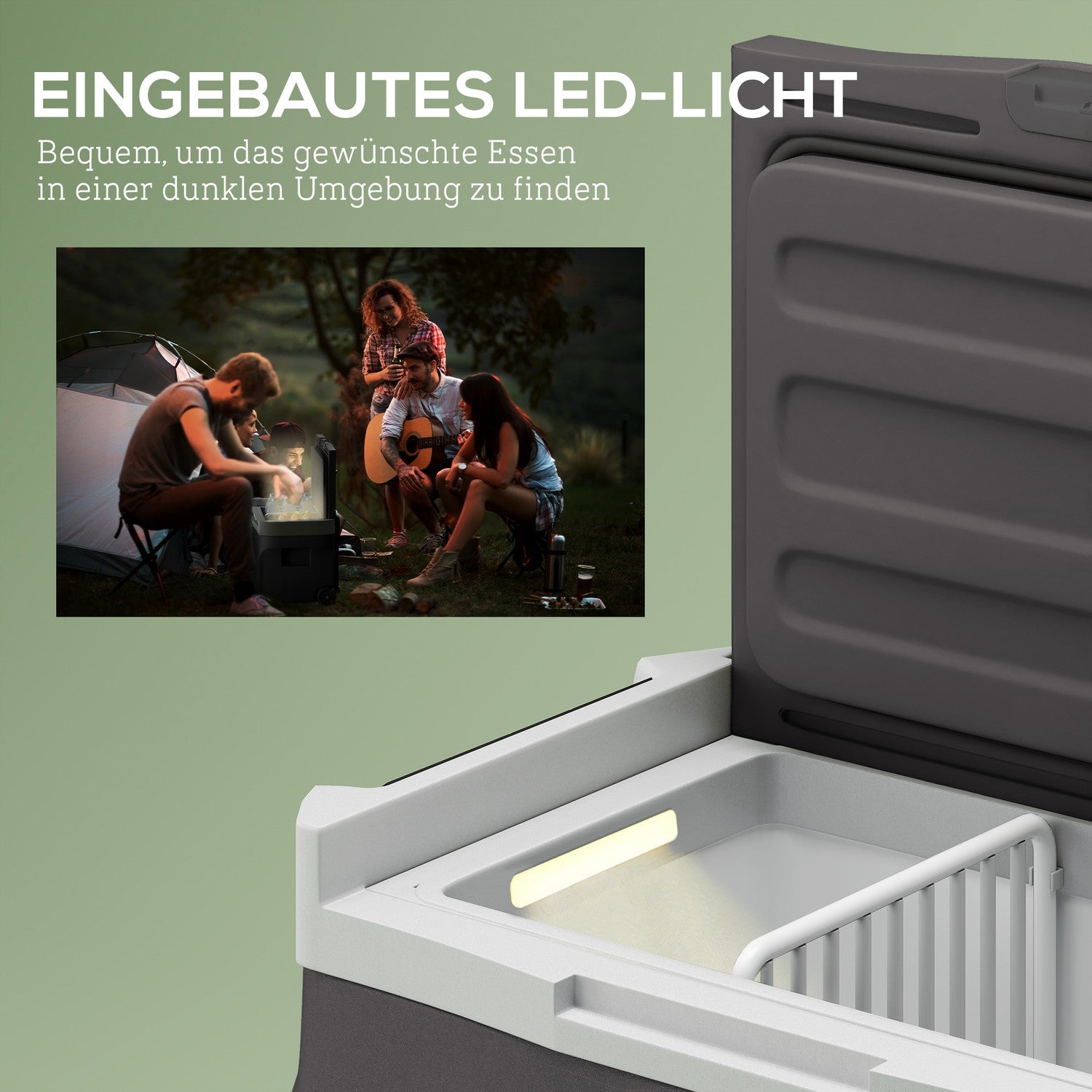 Elektrický chladicí box, 30L, LED, ECO Mode, 12/230V, černý