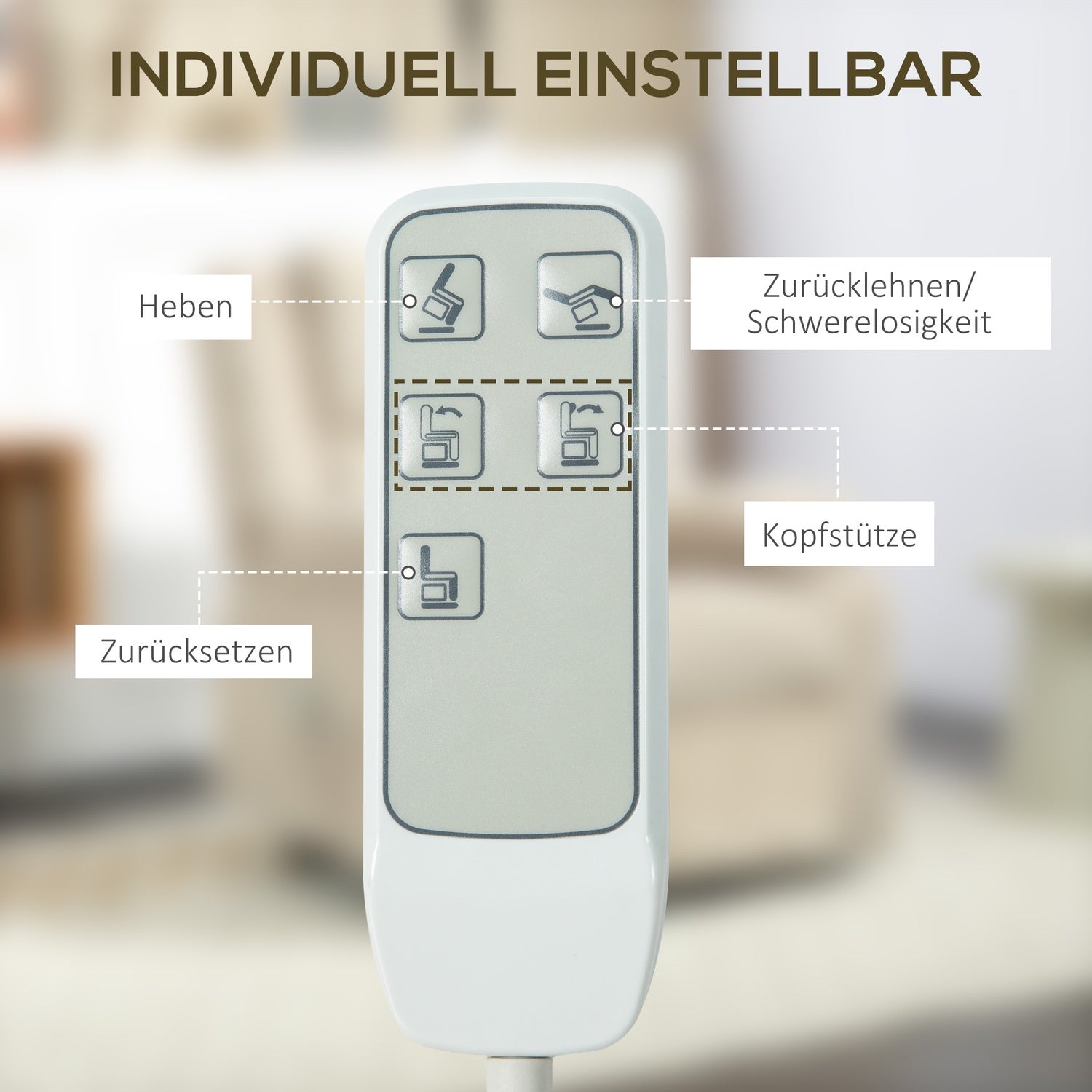 Elektrisk vilstol, ståhjälp, fickfjäder, ljusgrå