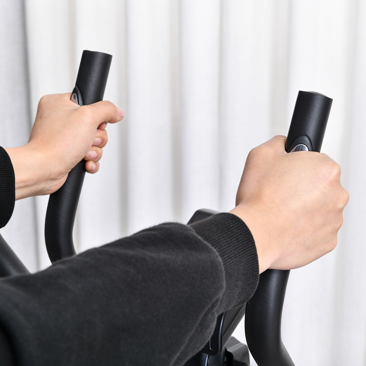 Elliptisk motionscykel, LCD-skärm, justerbart säte, 8 nivåer