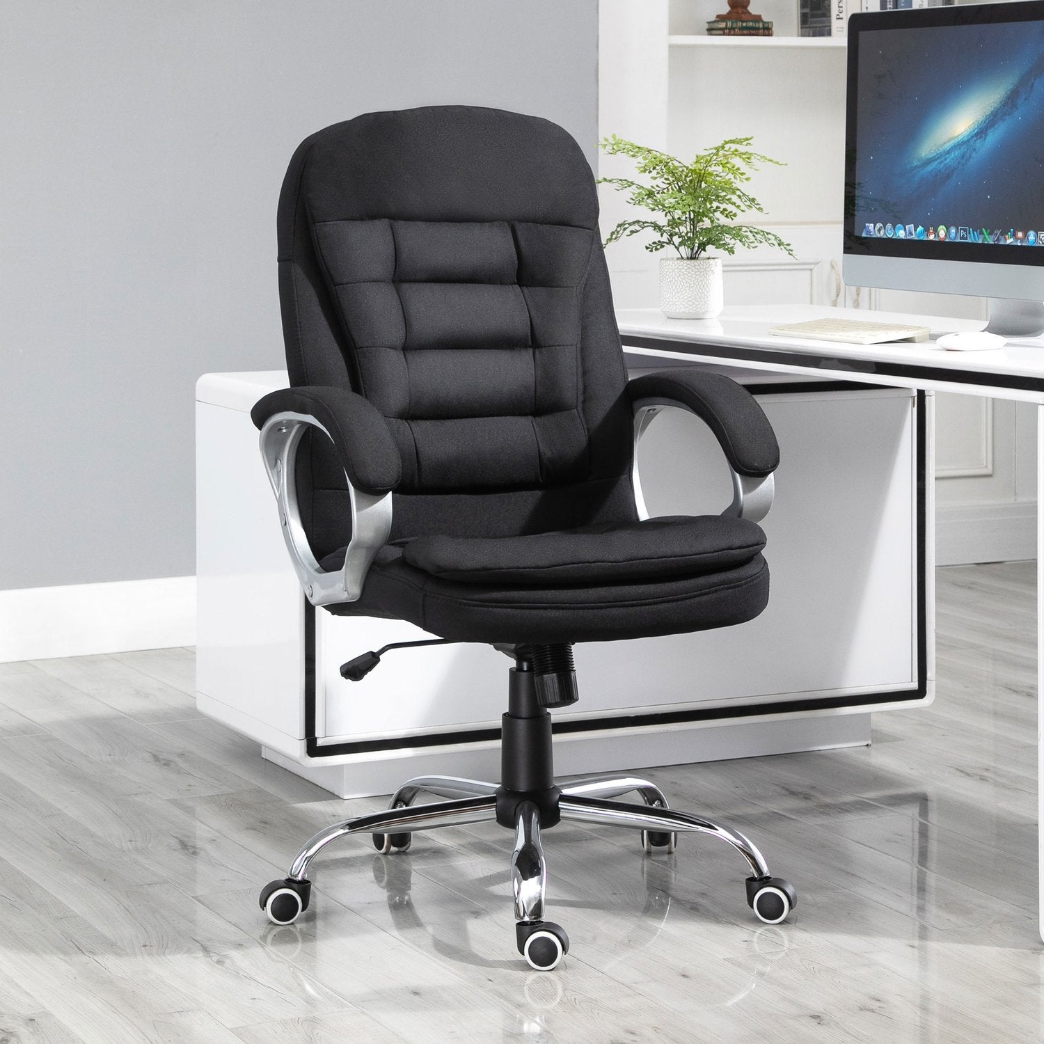 Ergonomisk kontorsstol – 360° vridbar, justerbar höjd