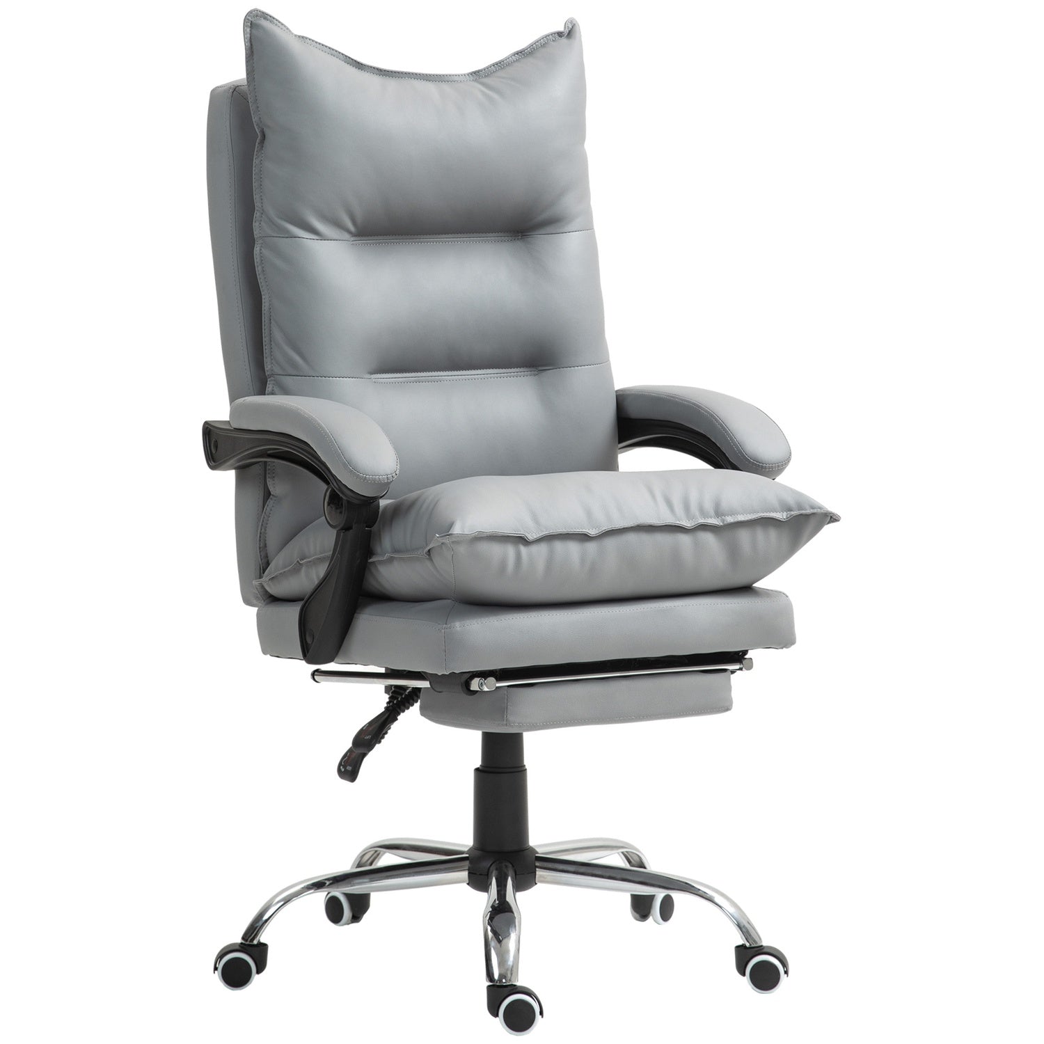 Ergonomická kancelářská židle s podnožkou, polohovací a polstrovaná