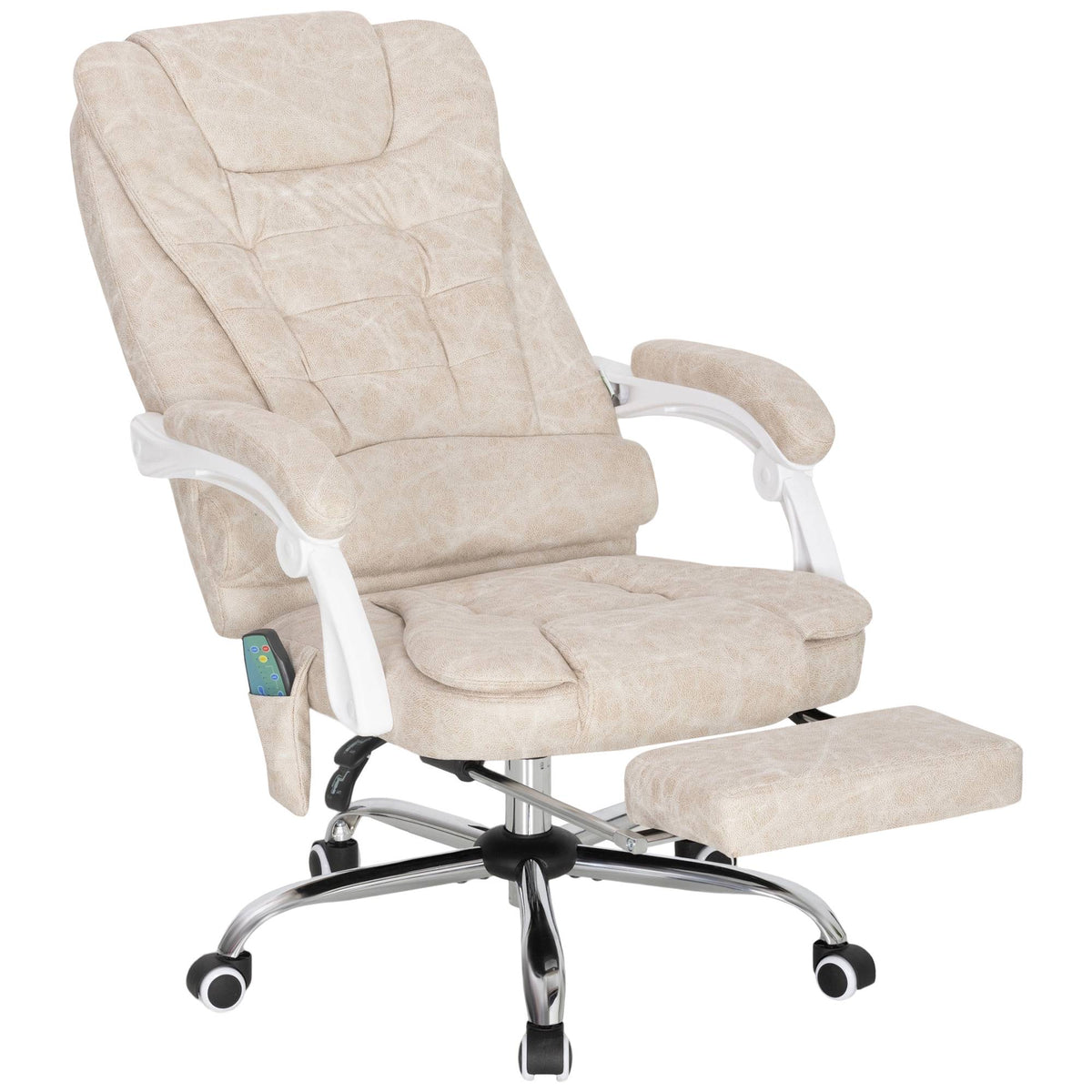 Ergonomická kancelářská židle s masáží, funkcí naklápění a podnožkou