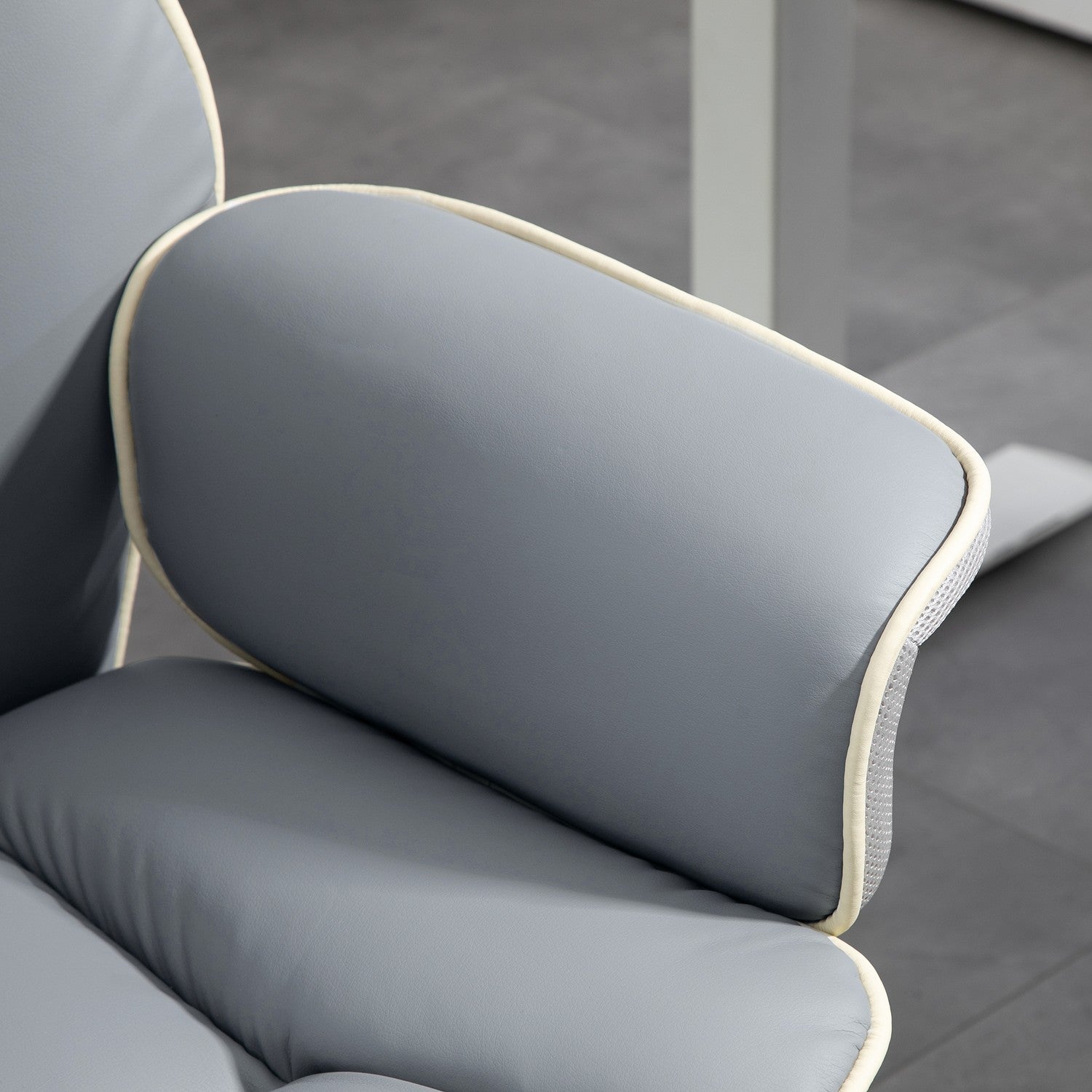 Ergonomická kancelářská židle, skládací a výškově nastavitelná, šedá