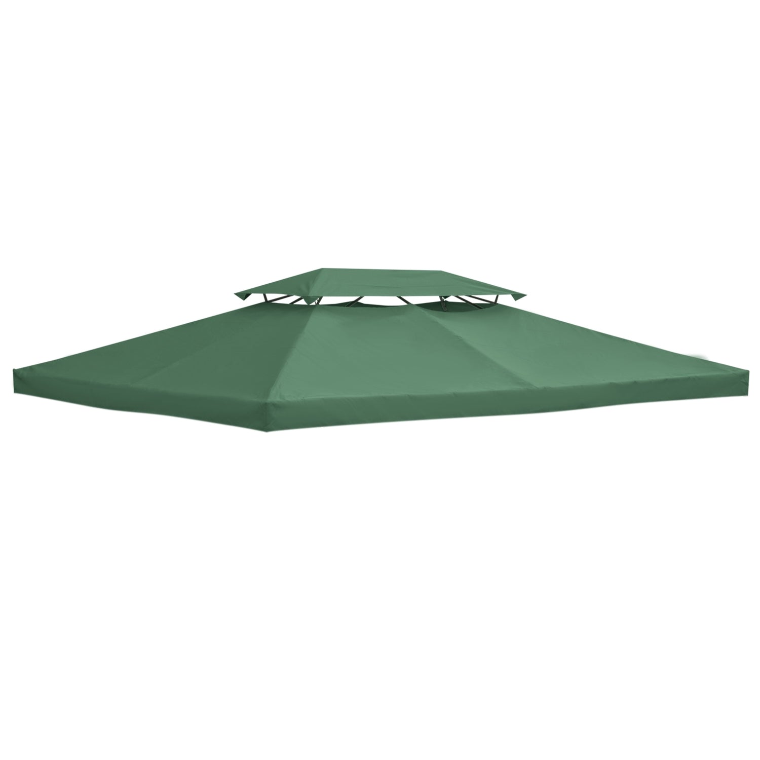 Ersättningsgazebo tak, 3x4M polyester, grön