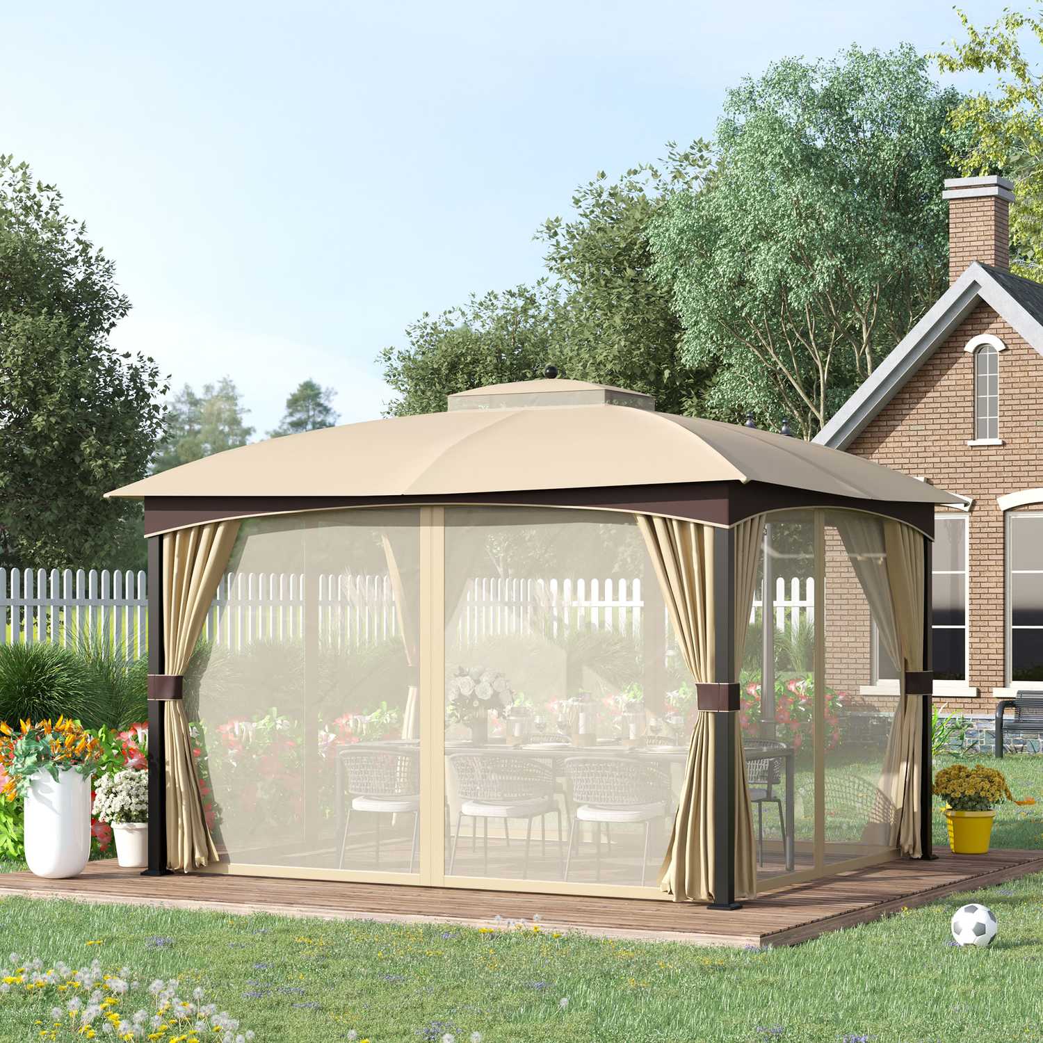Festtält utomhus 3x4M med myggnätstak