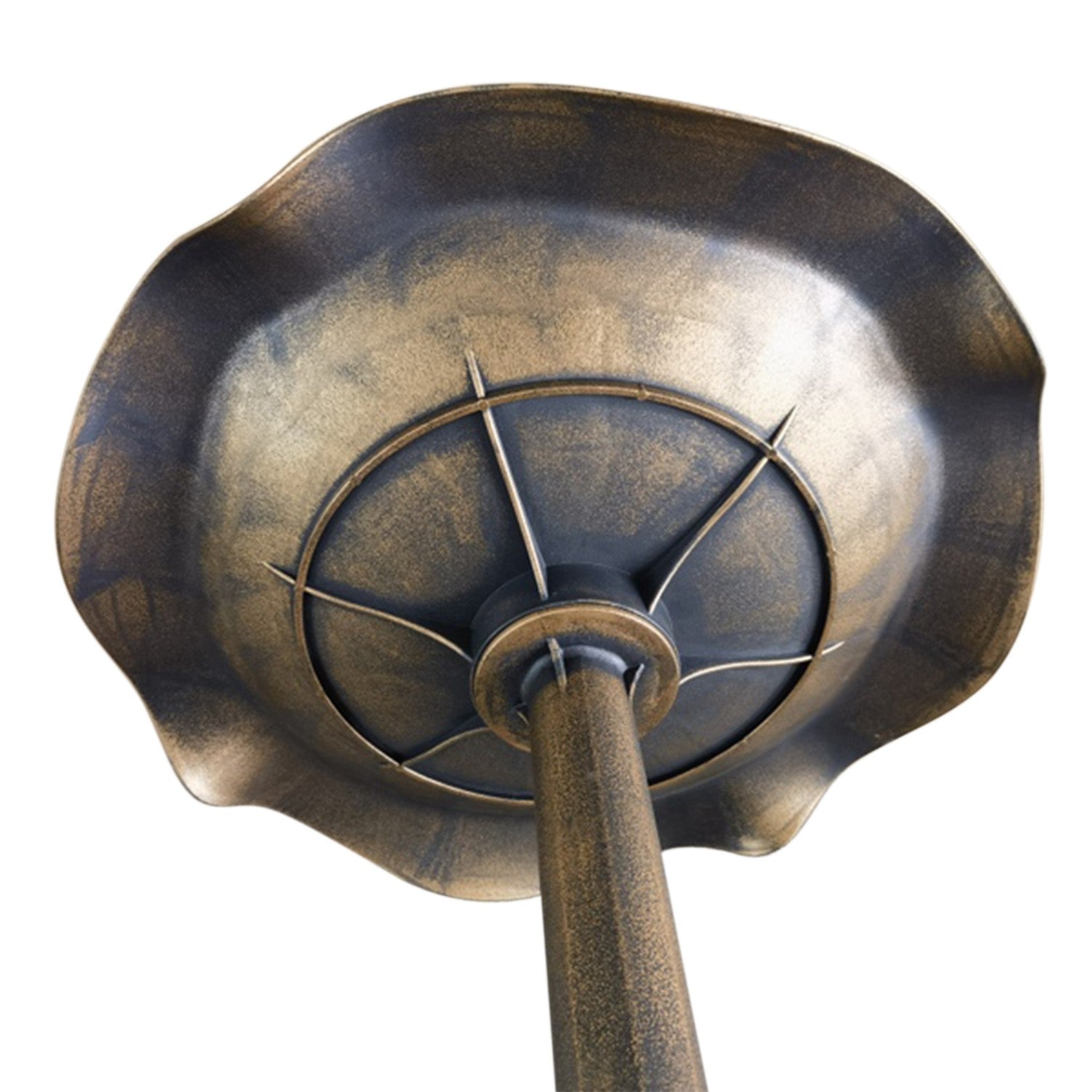 Fågelbad i brons med stativ, 71cm, Lotus Leaf Design