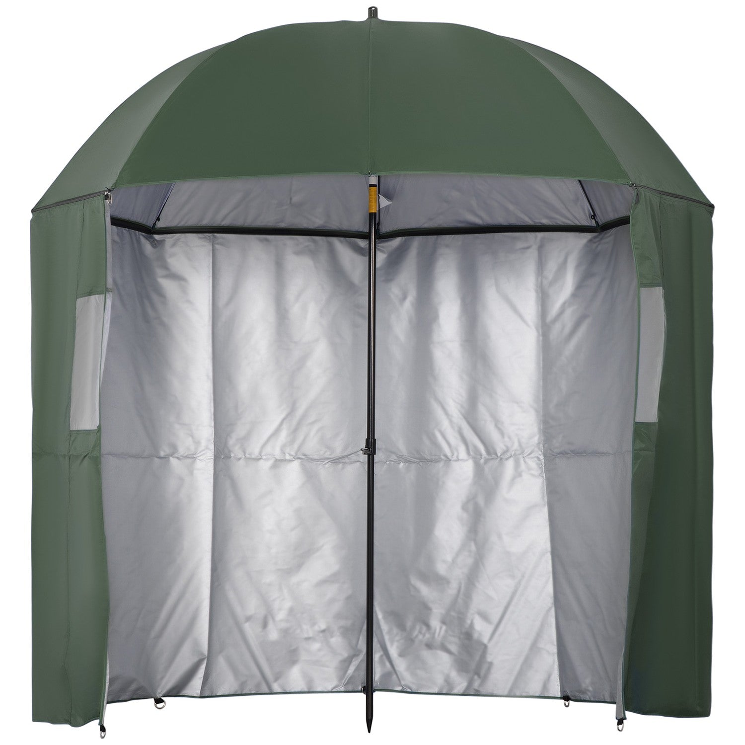 Fiskeparaplytält, 2,2M, sidovägg, UV-solskydd