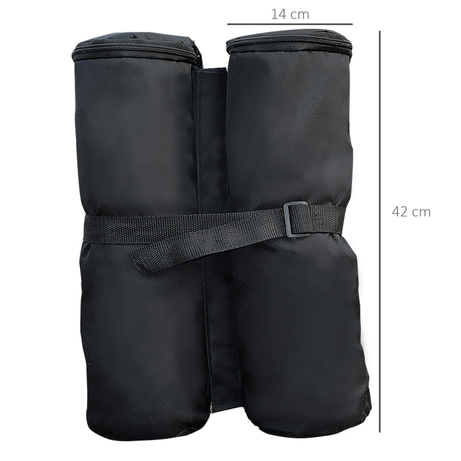 Fällbara Gazebo Pavilion Stativ Set om 4 – Robust Svart