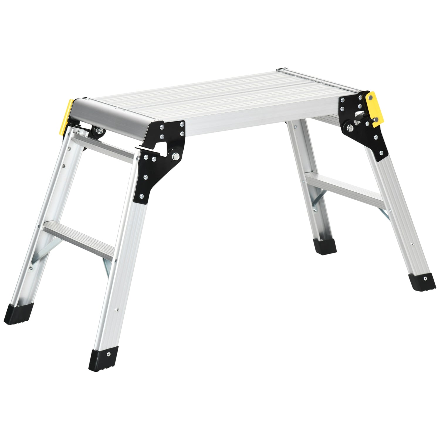 Fällbar arbetsbänk och plattform, aluminium, 150 kg kapacitet